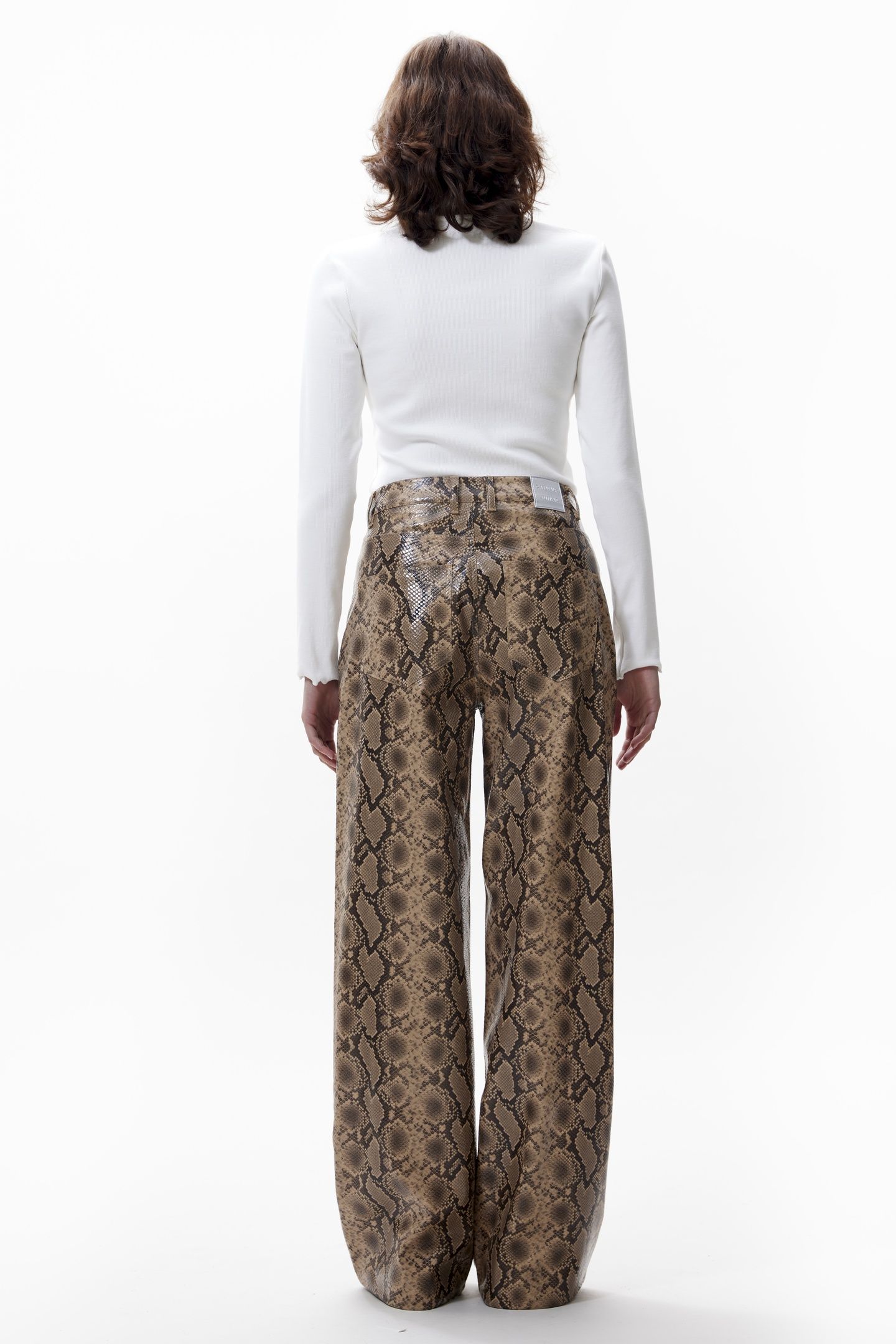LOOSE FIT SNAKE TROUSERS BROWN SUGAR 2