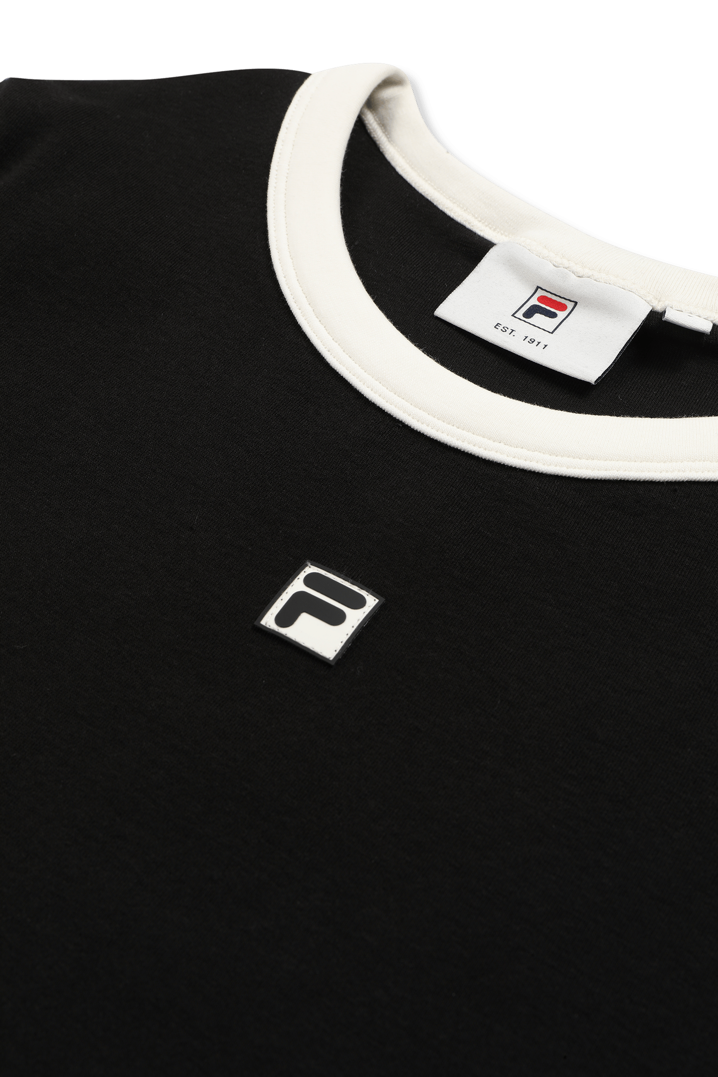 MONTEBENI SLIM LOGO RIB T-SHIRT BLACK 7