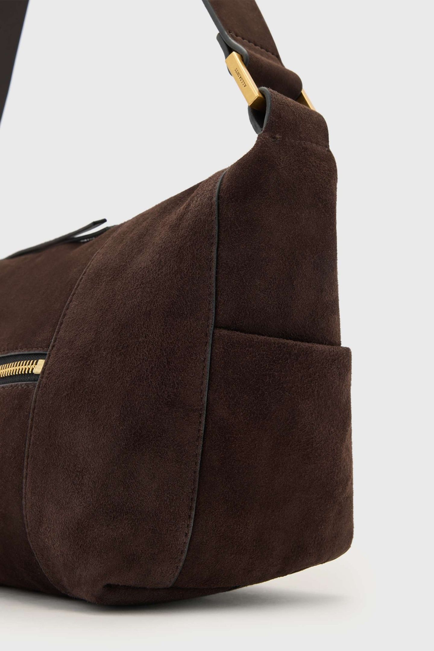 VEGA SUEDE SHLDR BAG BITTER BROWN 7