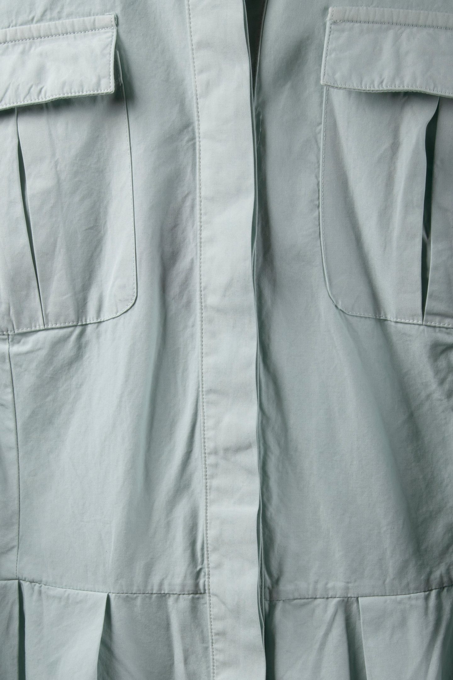 SHIRT DRESS W/POCKETS COTTON SAGE 6