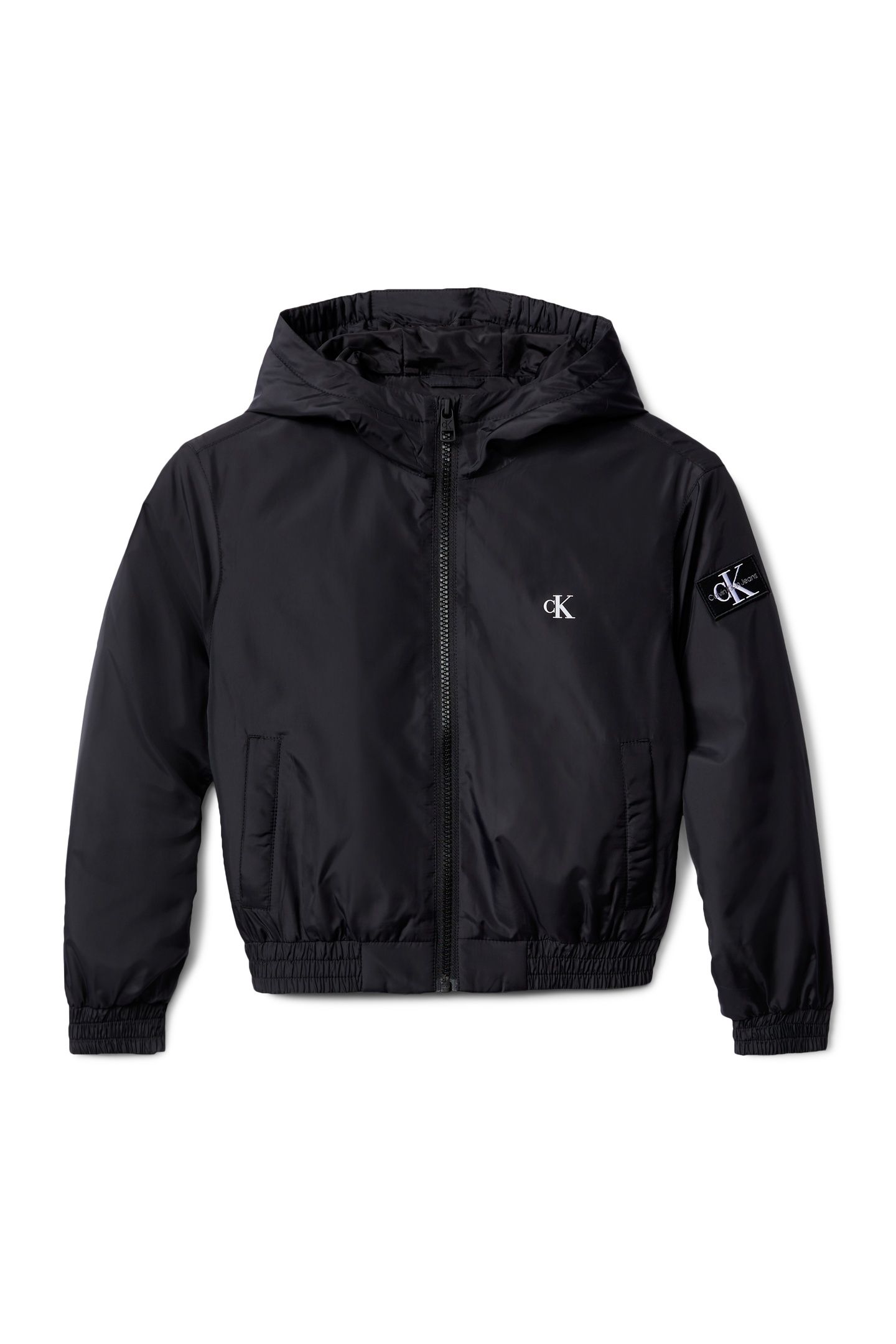 BOYS PADDED HOODED JACKET BLACK 4