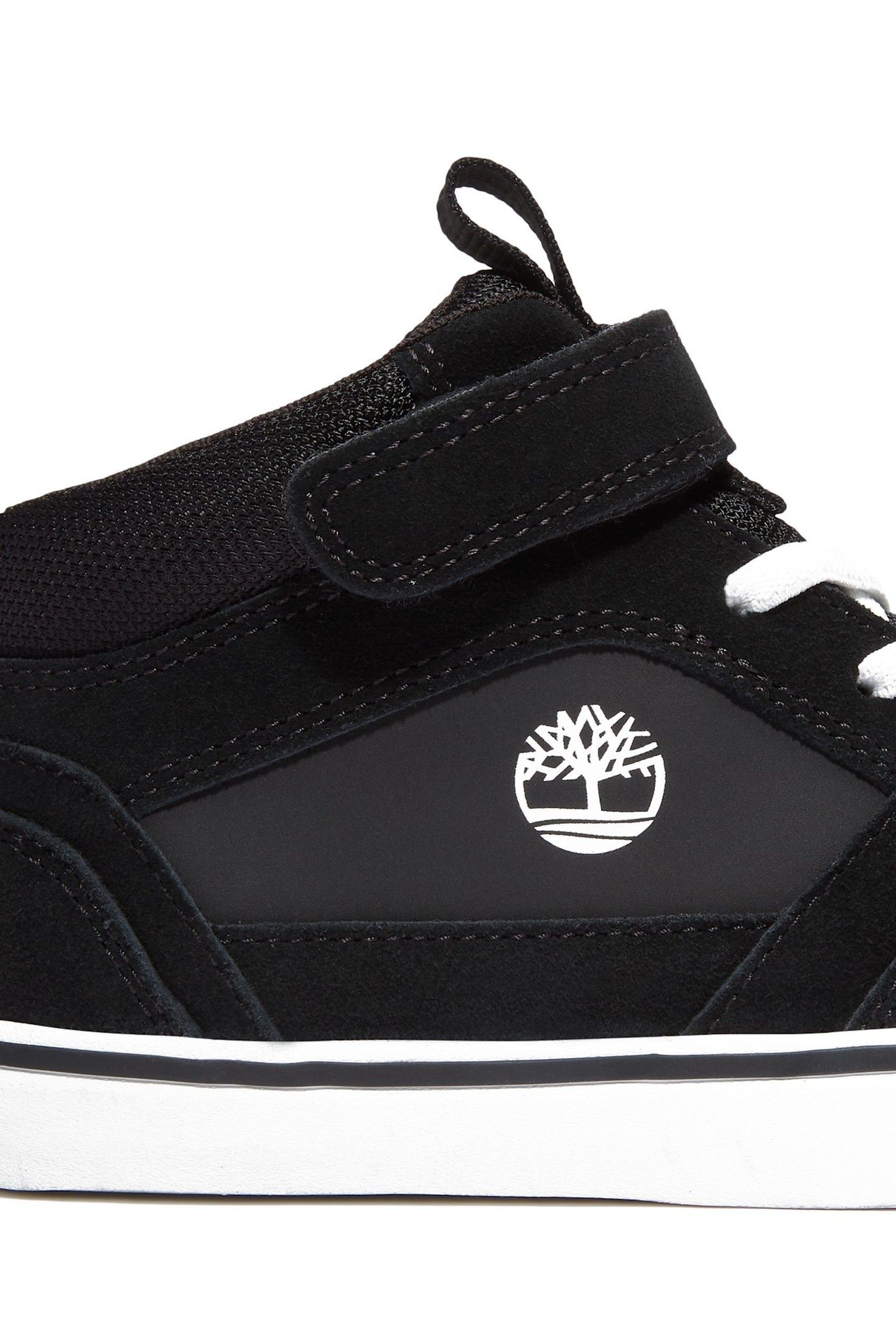 STONE JUMP MID HOOK & LOOP SNEAKER BLACK SUEDE 4
