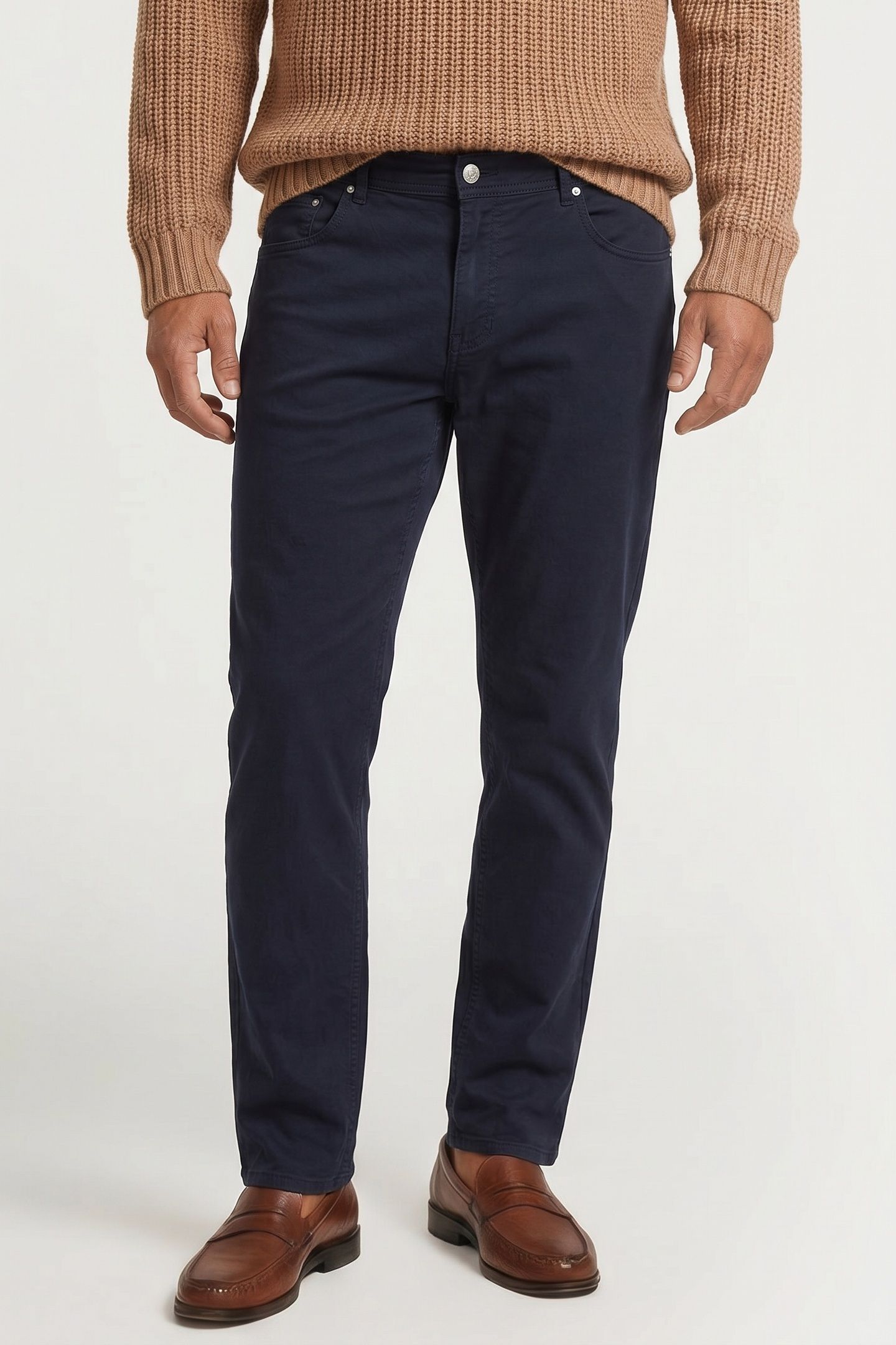 POCKETS PANTS COTTON NAVY 1
