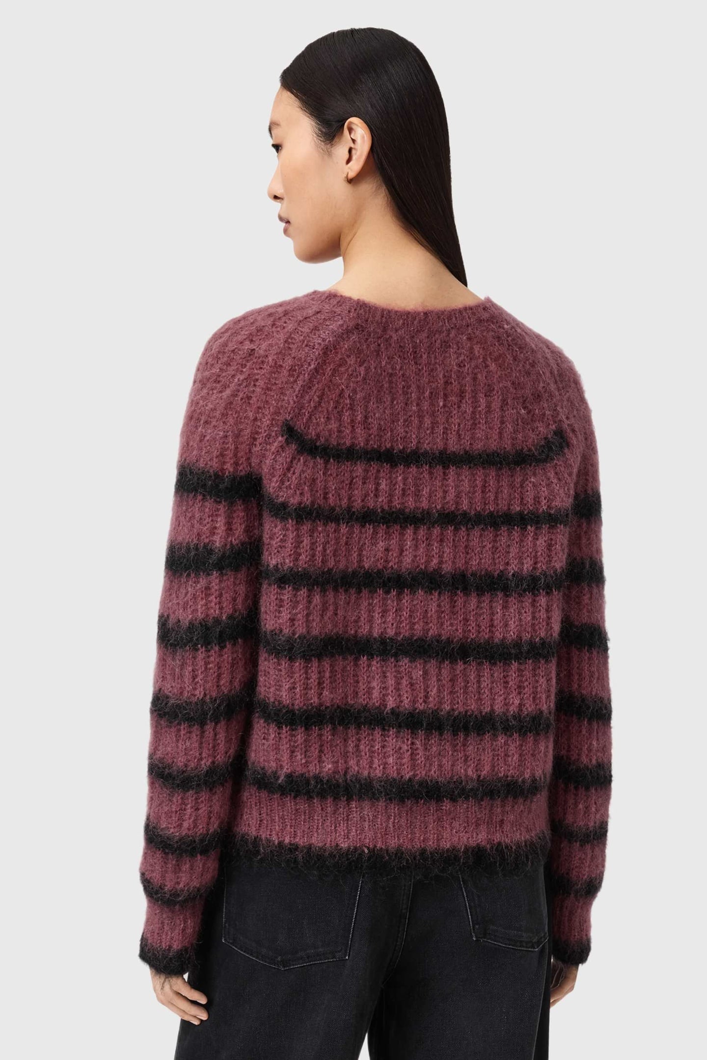 RIGA JUMPER RASPBERRY PINK/BLK 6