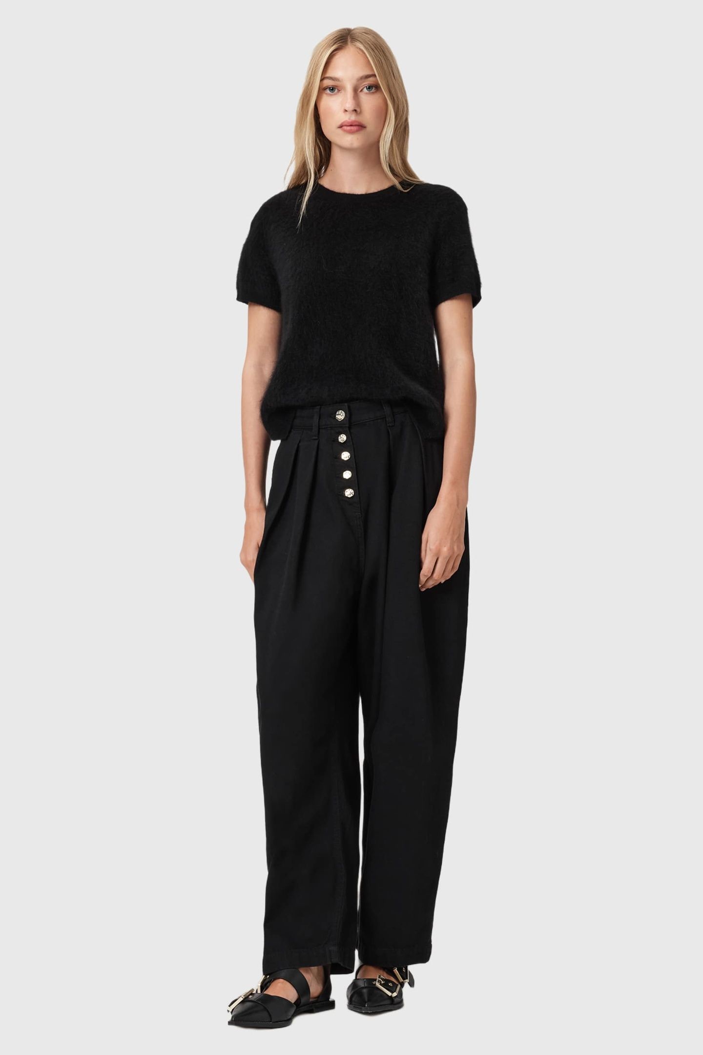 BECCA DENIM TROUSER BLACK 2