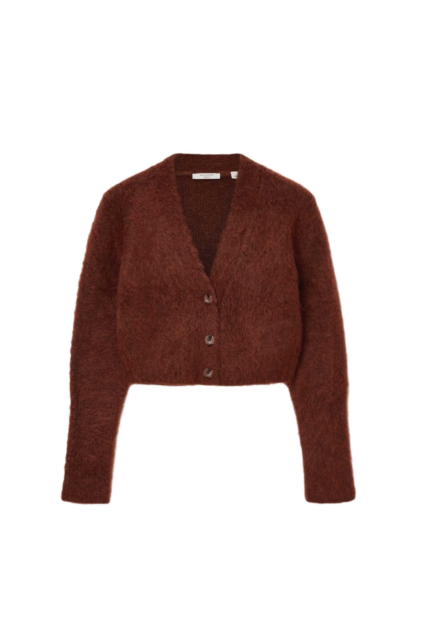 RUBI WICK CARDIGAN CHESTNUT BROWN 5