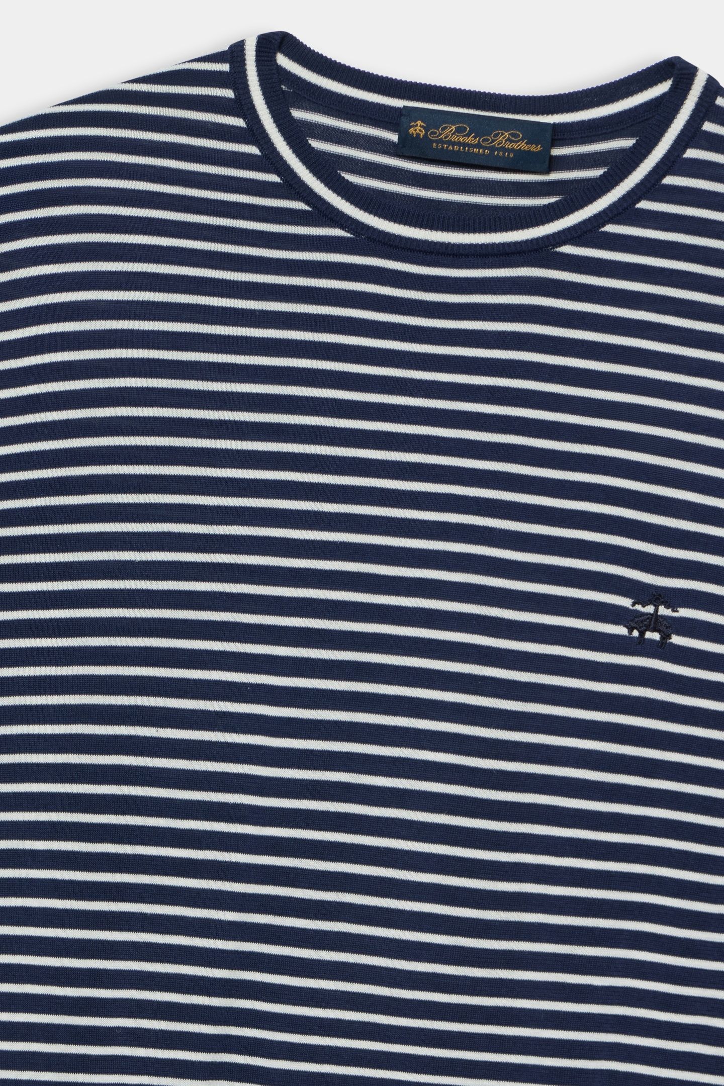 STRIPED CREWNECK COTTON BLUE 4