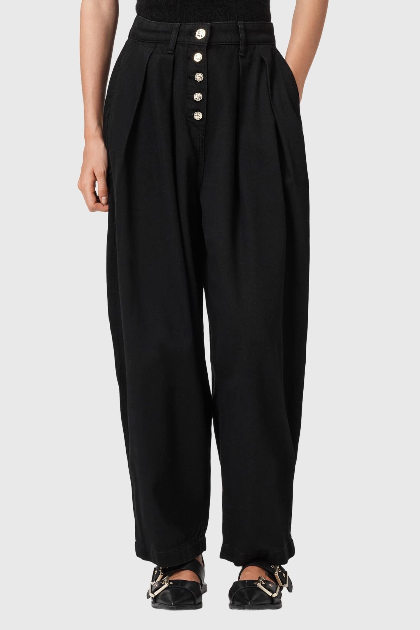 BECCA DENIM TROUSER BLACK 1