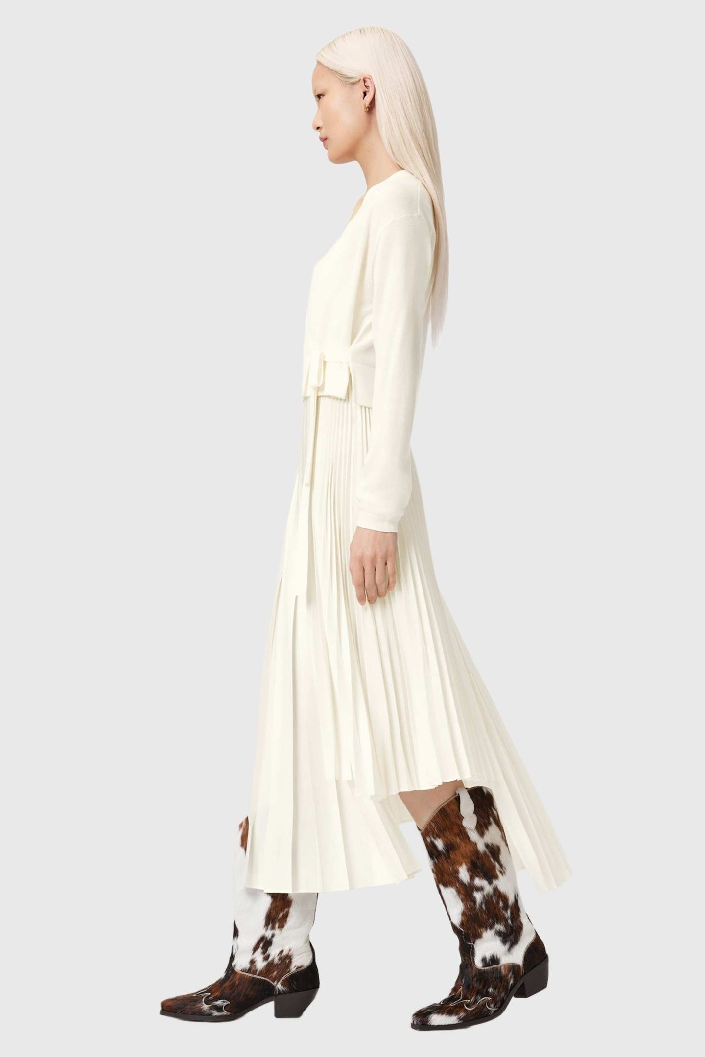 LUCILLE DRESS CHALK WHITE 6