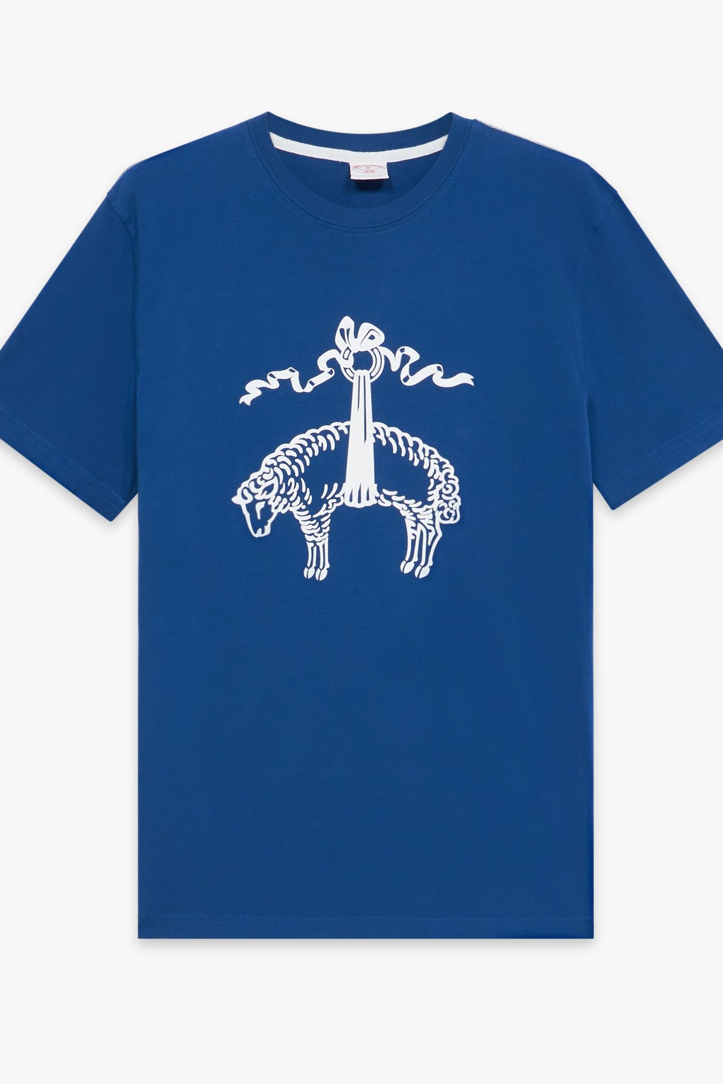 COTTON T-SHIRT OPEN BLUE 3