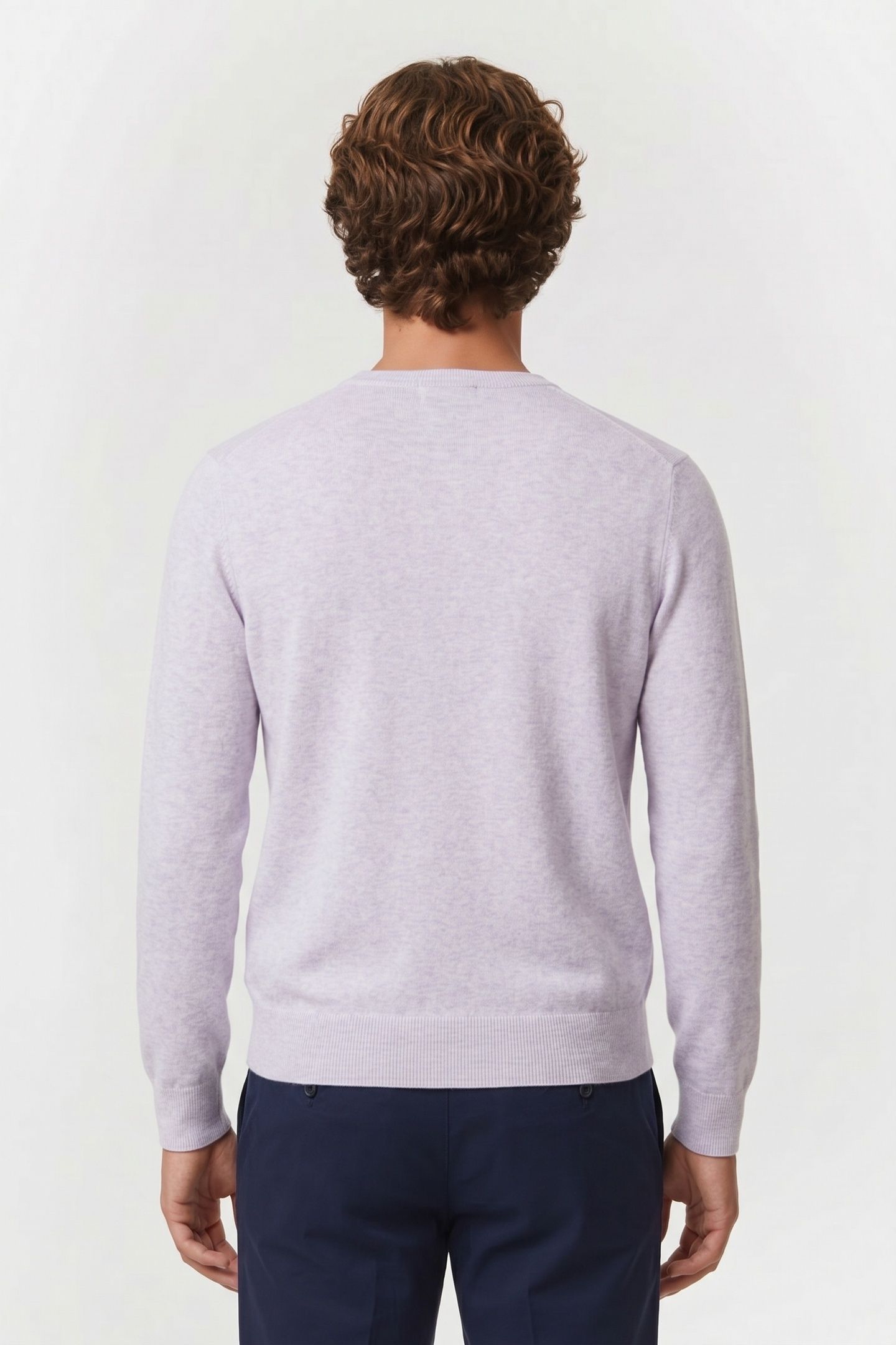 COTTON CREWNECK LIGHT PURPLE 2