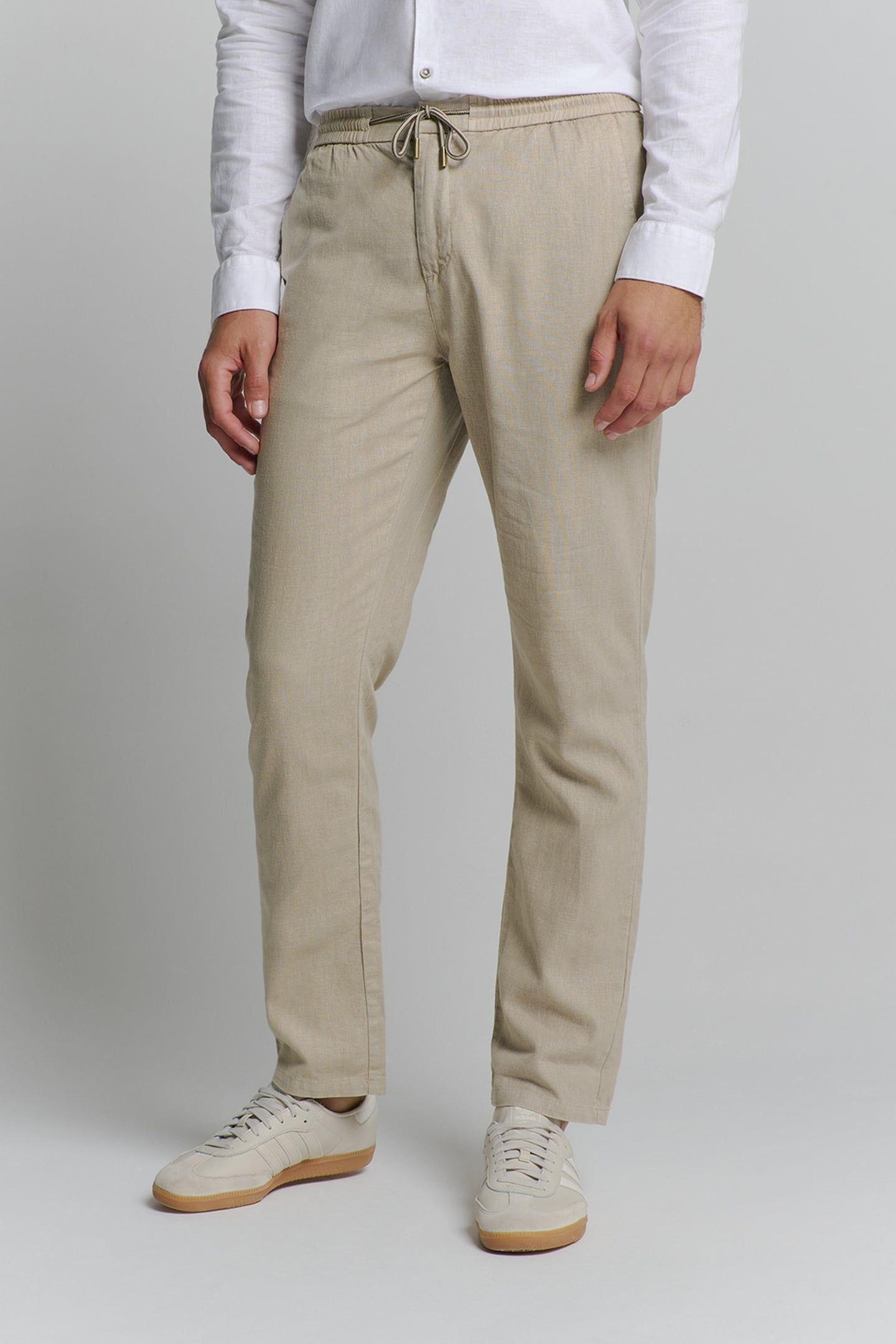 PANTS WITH LINEN GARMENT DYED LIGHT DESERT 2