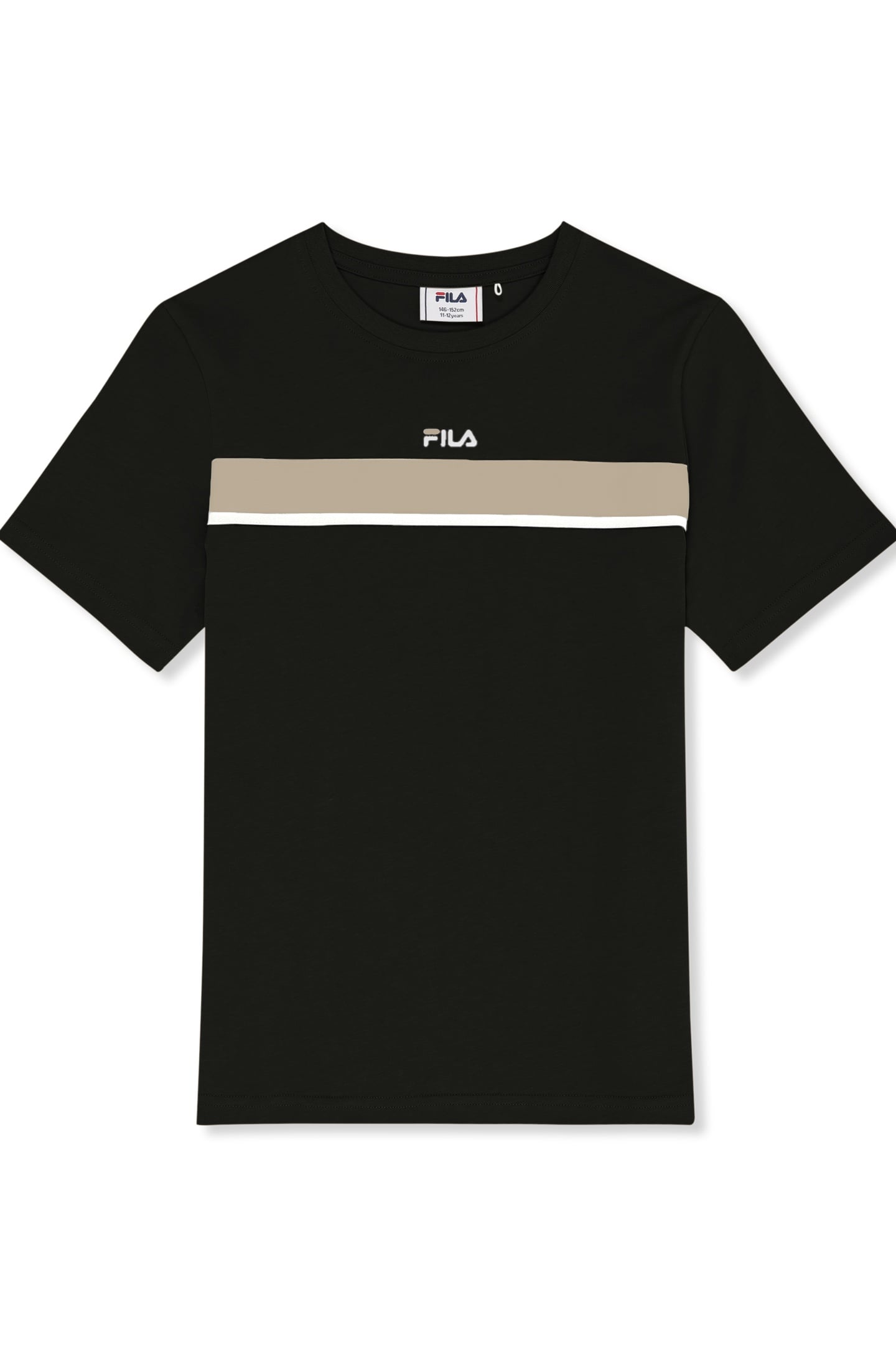 FORCOLI REGULAR TAPED T-SHIRT BLACK 1