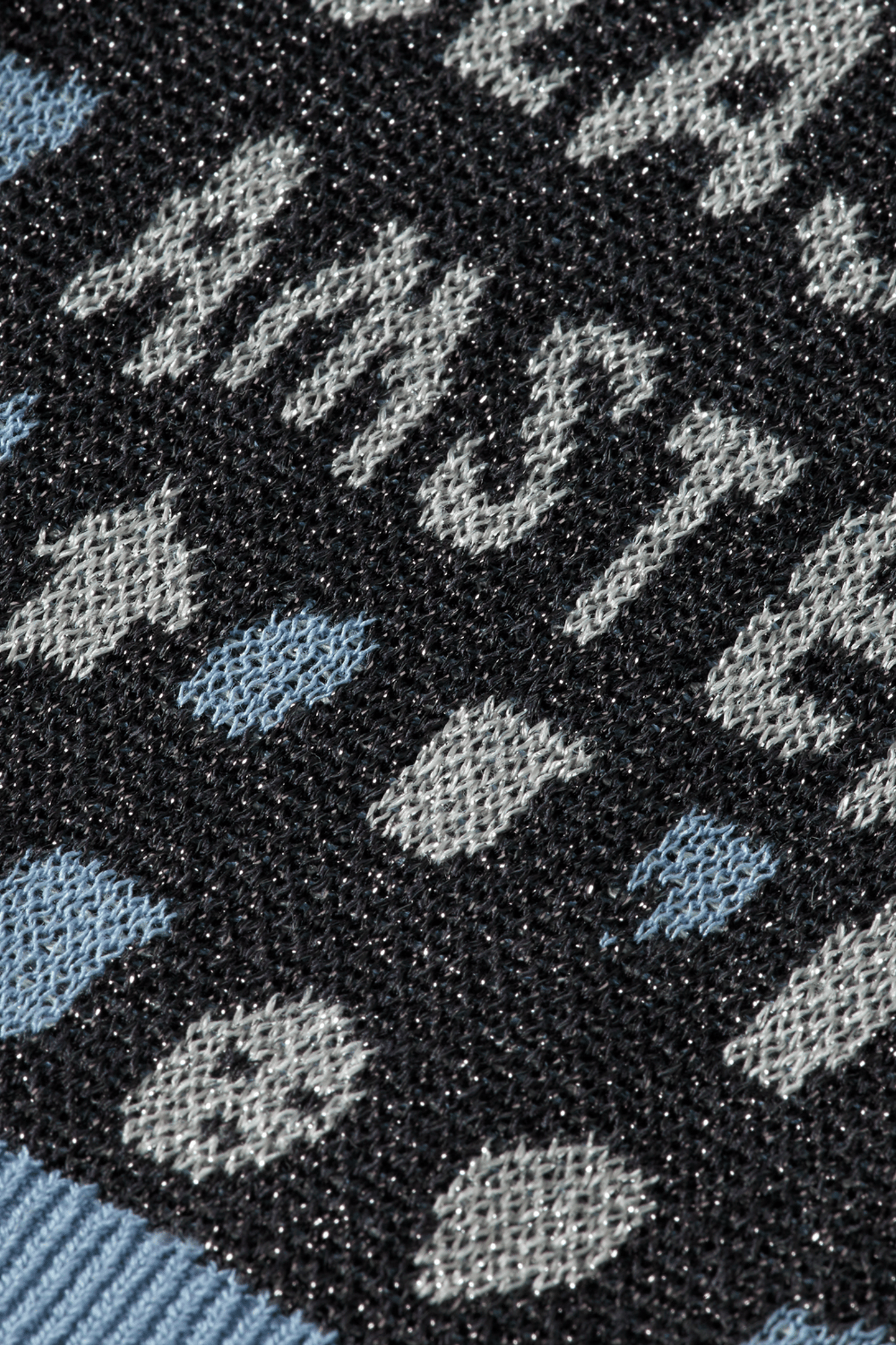GIRL SLIM-FIT CROPPED JACQUARD CARDIGAN CHARCOAL ART 3