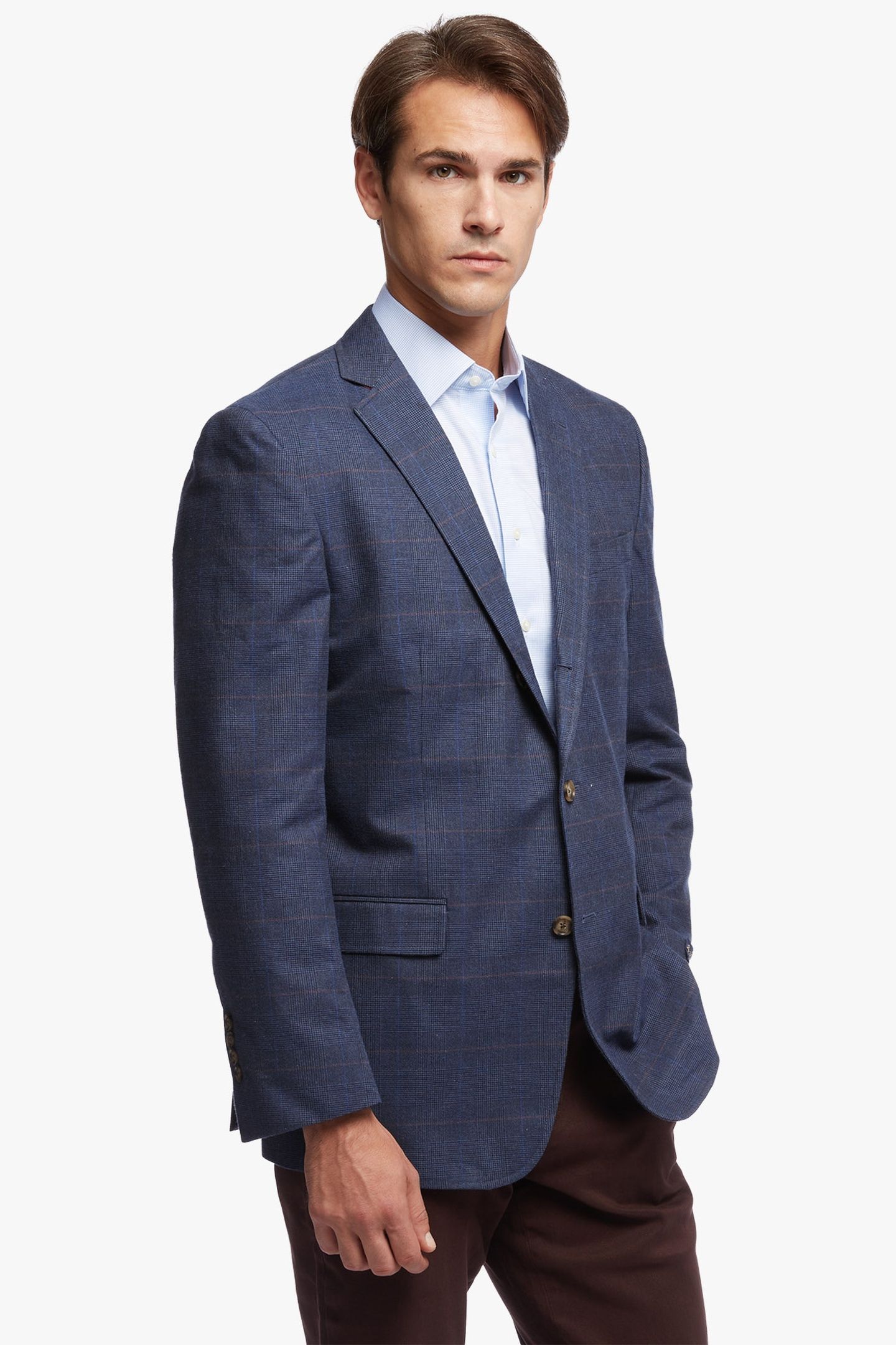REGENT REGULAR-FIT COTTON SPORT COAT BLUE 3