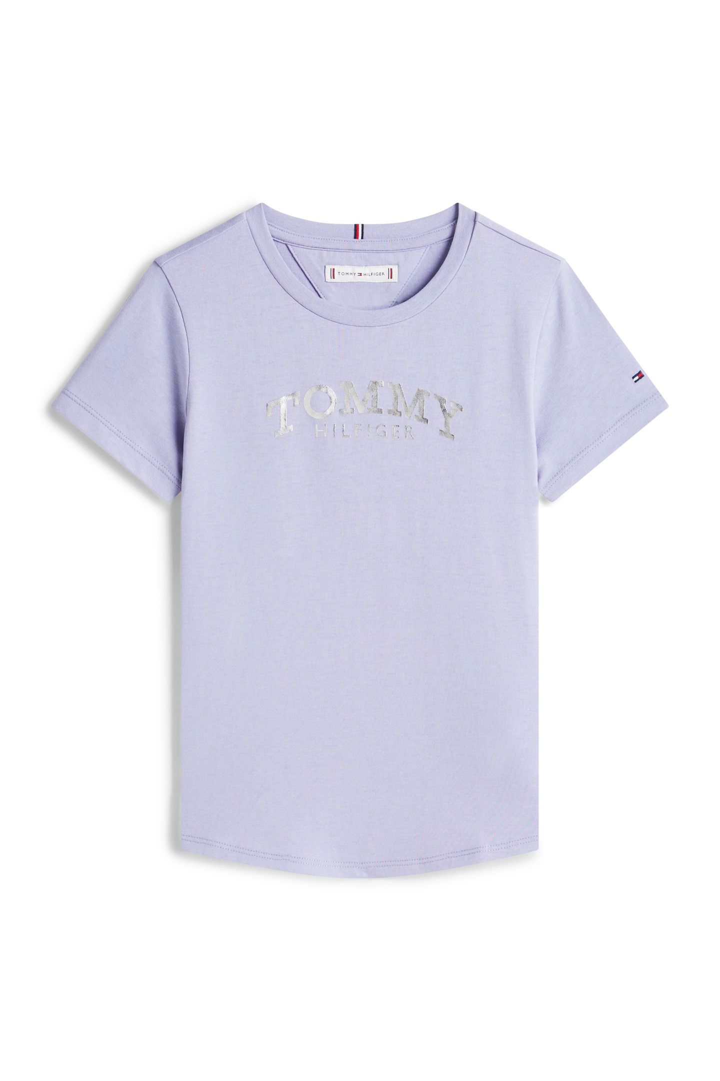 GIRLS TOMMY FOIL TEE SS PERIWINKLE DUSK 4