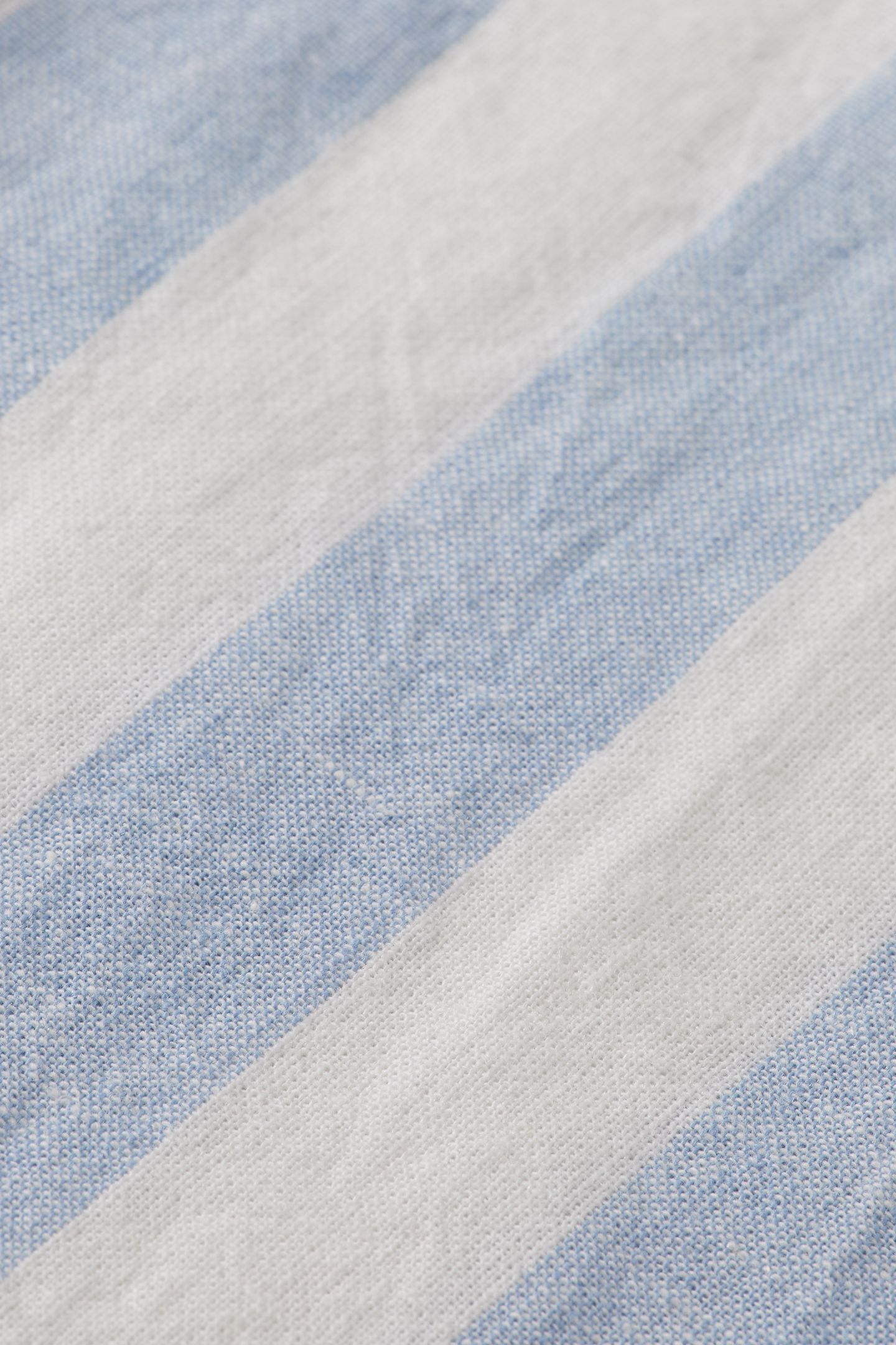 YARN-DYED LINEN BLEND STRIPED REGULAR FIT SHIRT SKY BLUE STR 7