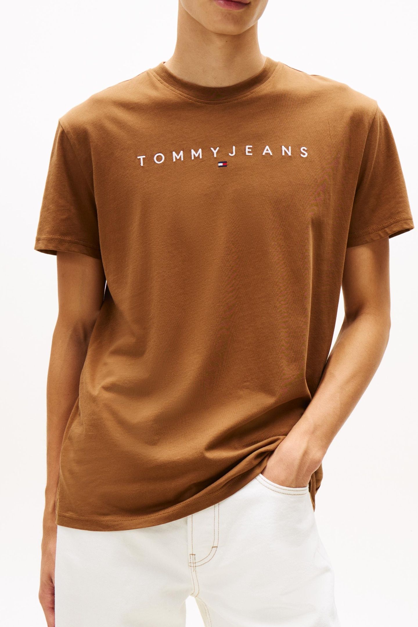 REGULAR LINEAR LOGO TEE PECAN NUT MULTI 1