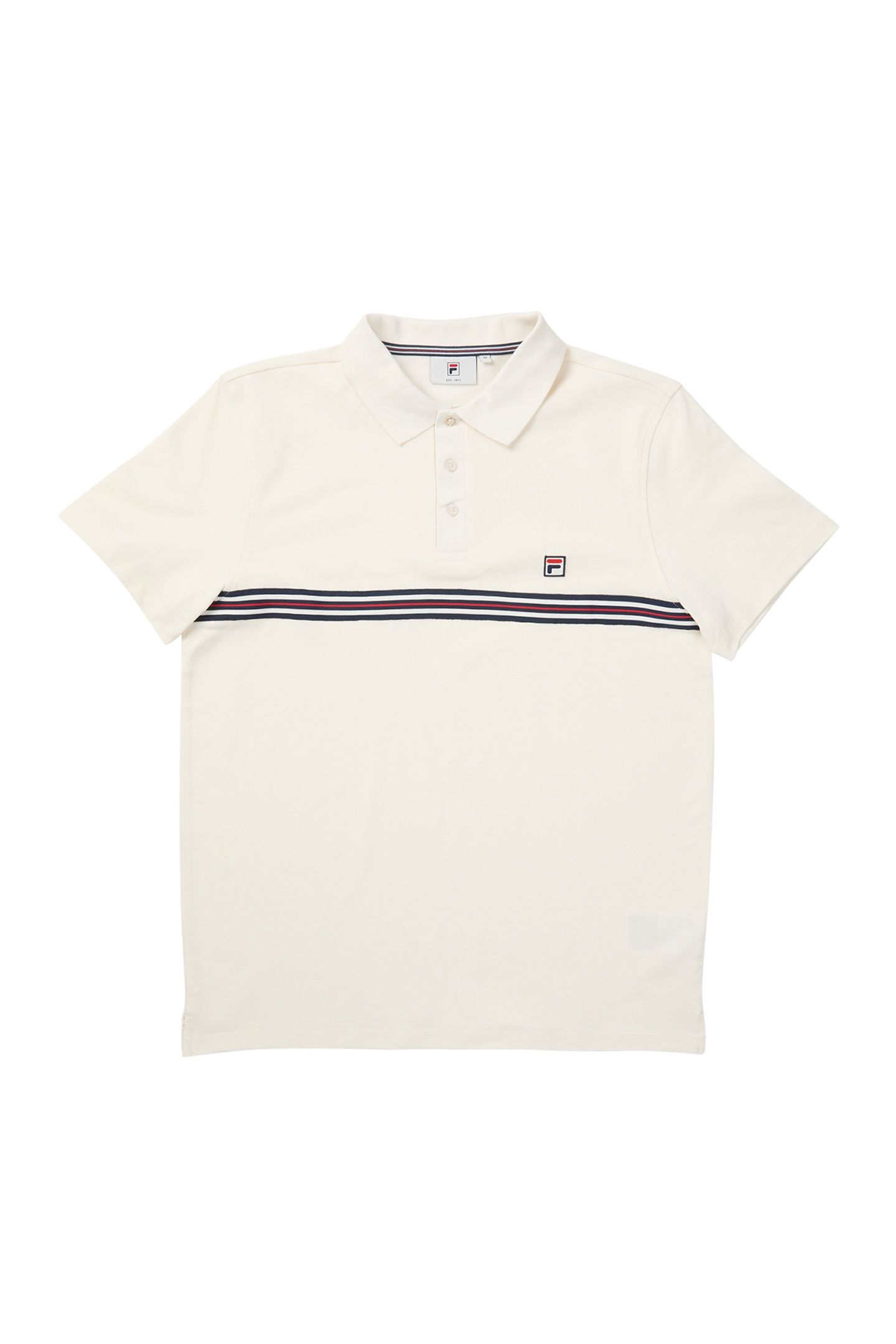 DIECIMO REGULAR HERITAGE TAPE POLO SHIRT EGRET 5