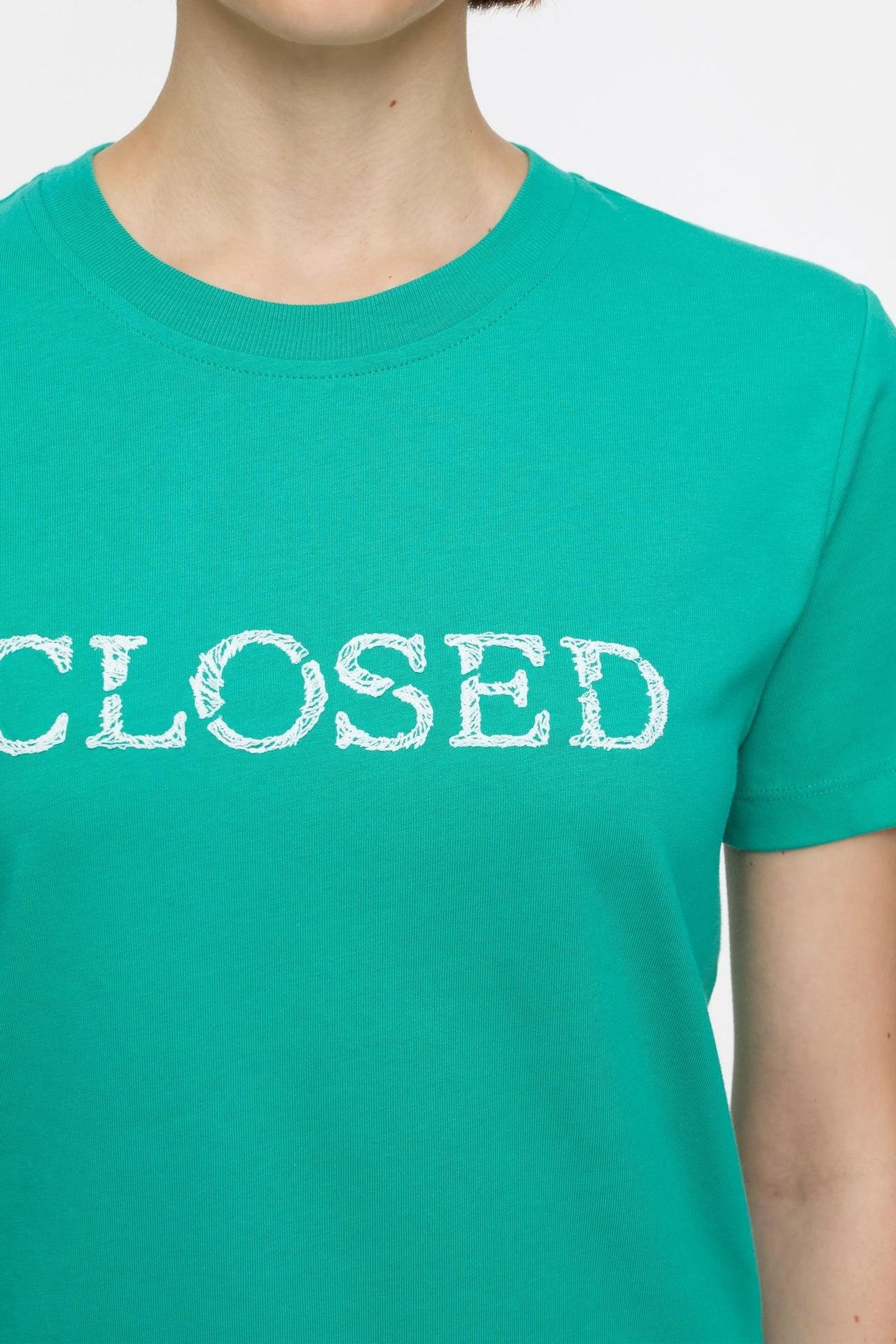 EMBROIDERED T-SHIRT MEADOW GREEN 4