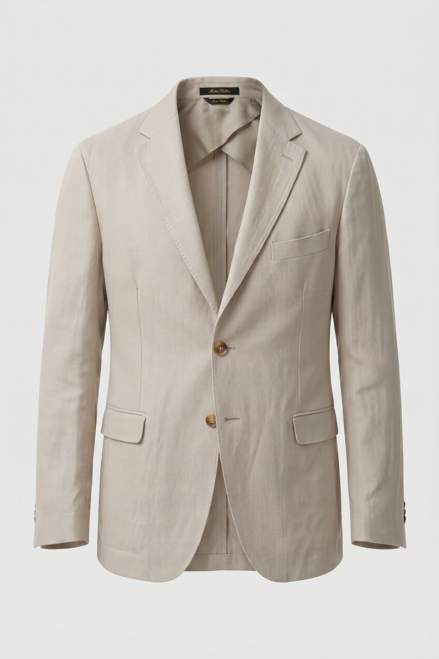 JACKET REGULAR LINING LINEN NATURAL 5