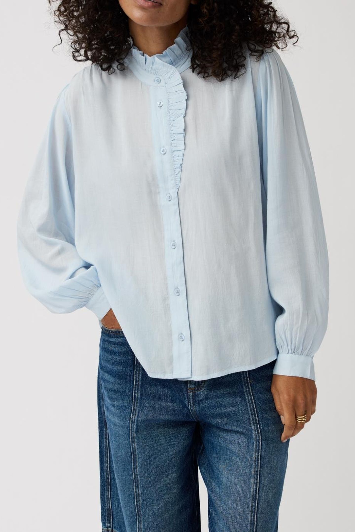 BLOUSE LUX FADED BLUE 1