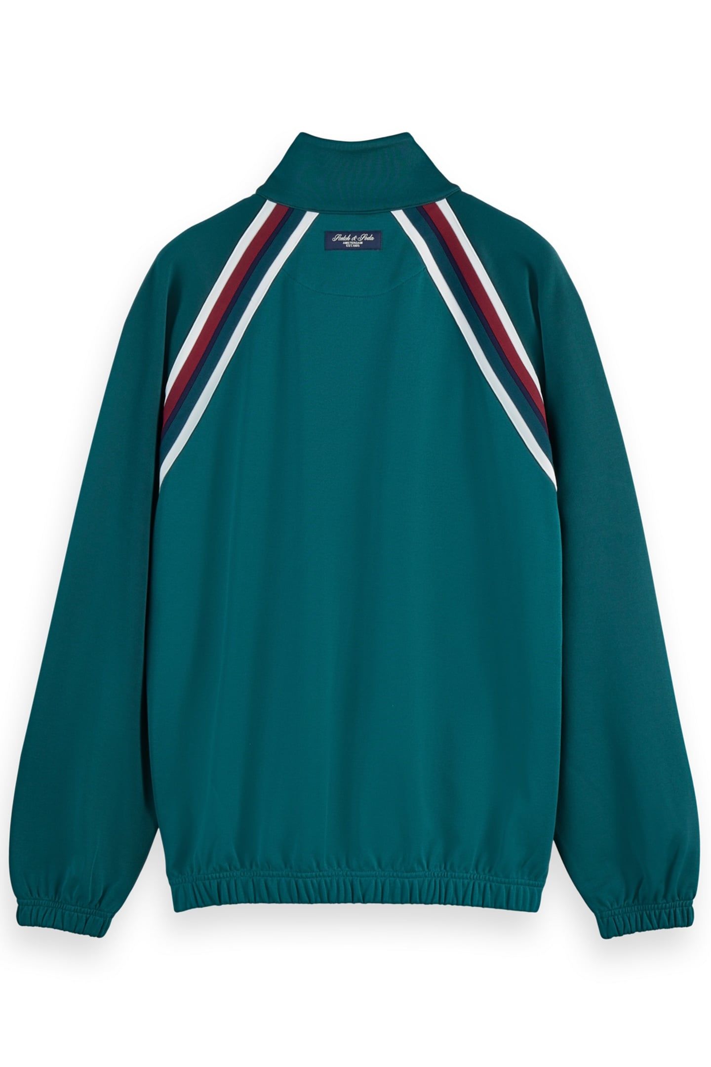 TRACK FULL ZIP THROUGH SWEATSHIRT PITCH GREEN 2