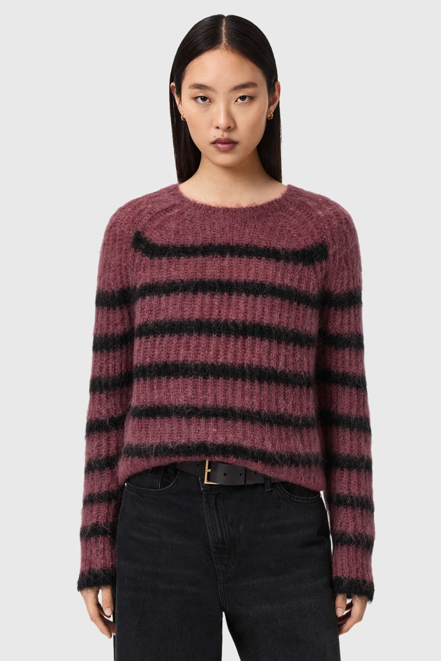 RIGA JUMPER RASPBERRY PINK/BLK 5