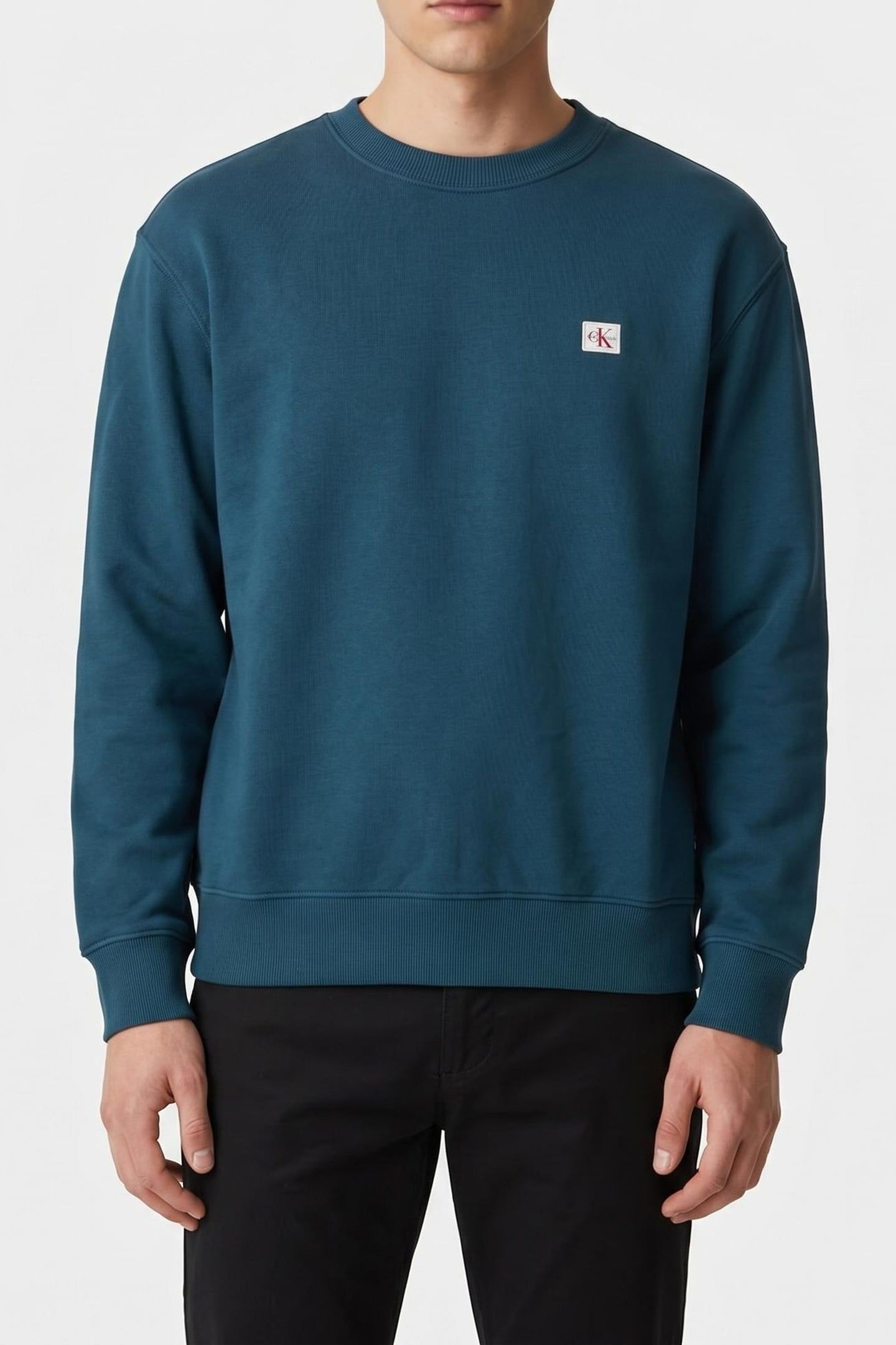LS 350TERRY SWEATSHIRT NAVY TEAL 1