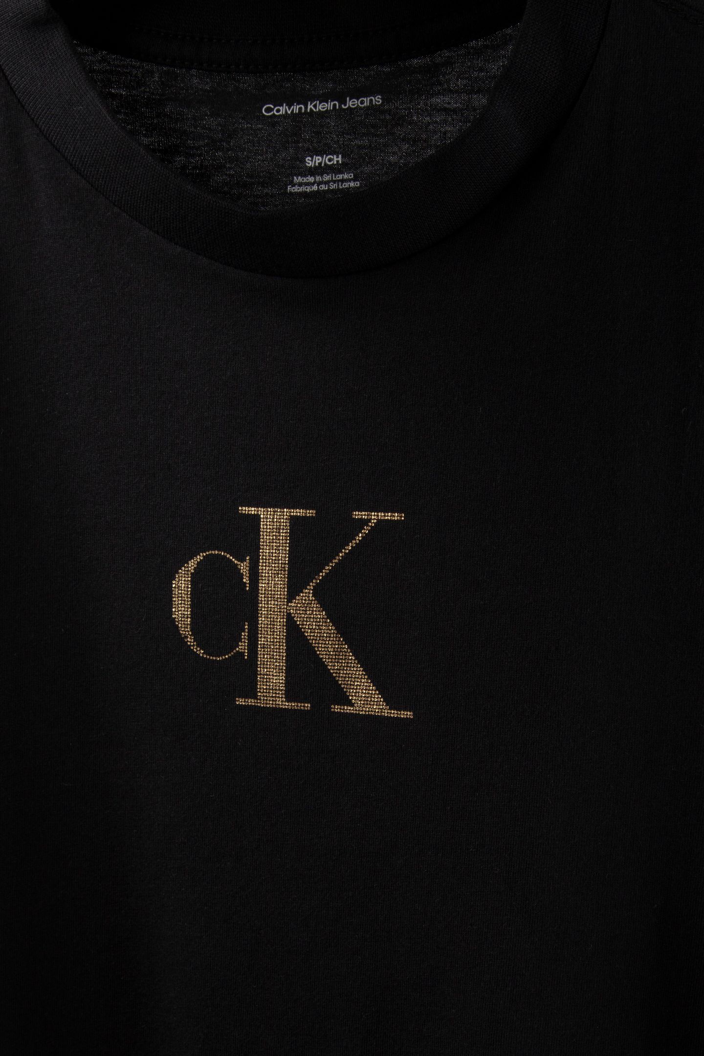 SS CLASSIC FOIL CK TEE KHN 001 BLACK/COMBO 4