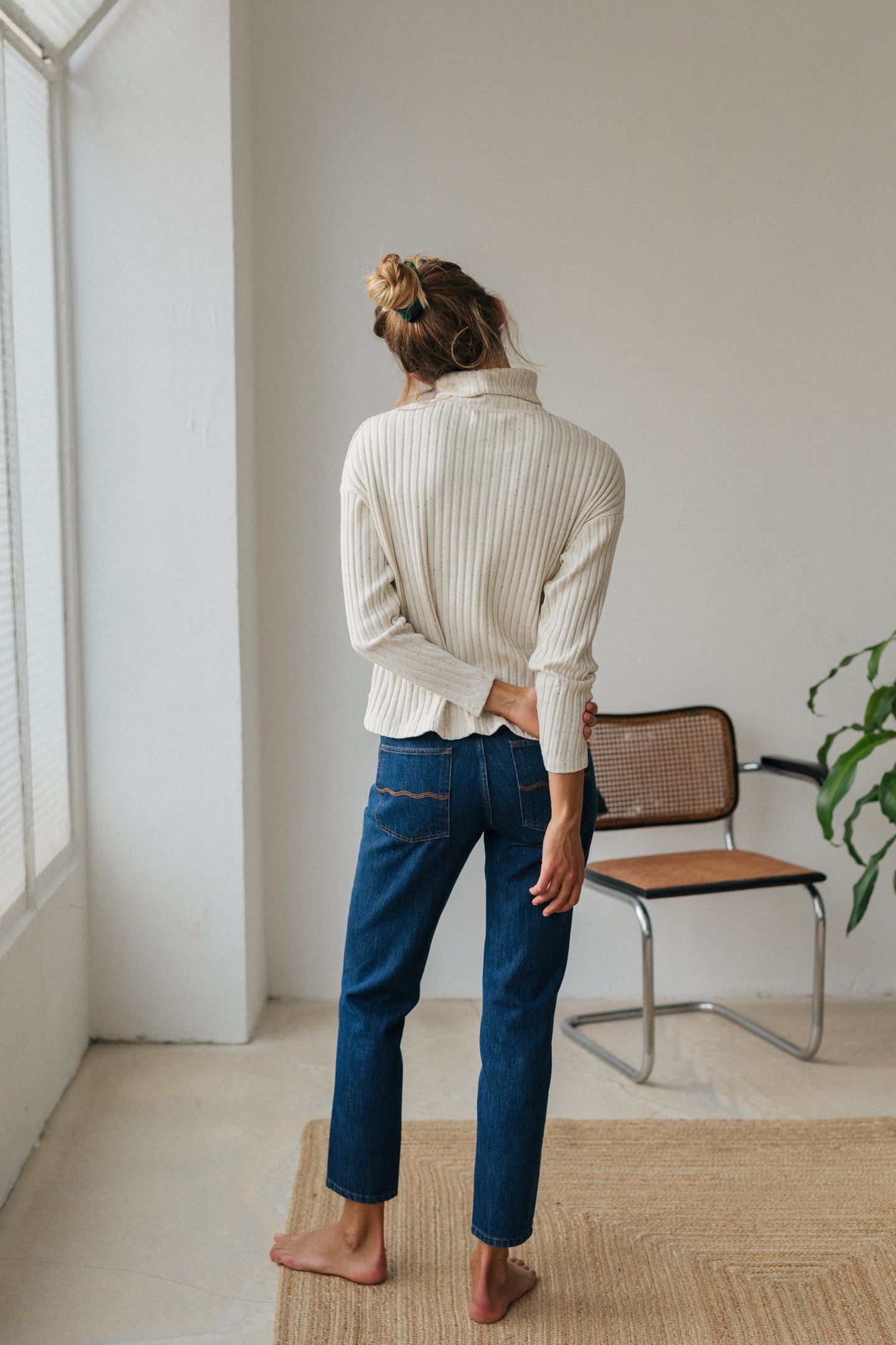 MALAITA SWEATSHIRT NATURAL WITH MULTICOLOUR NEPS 2