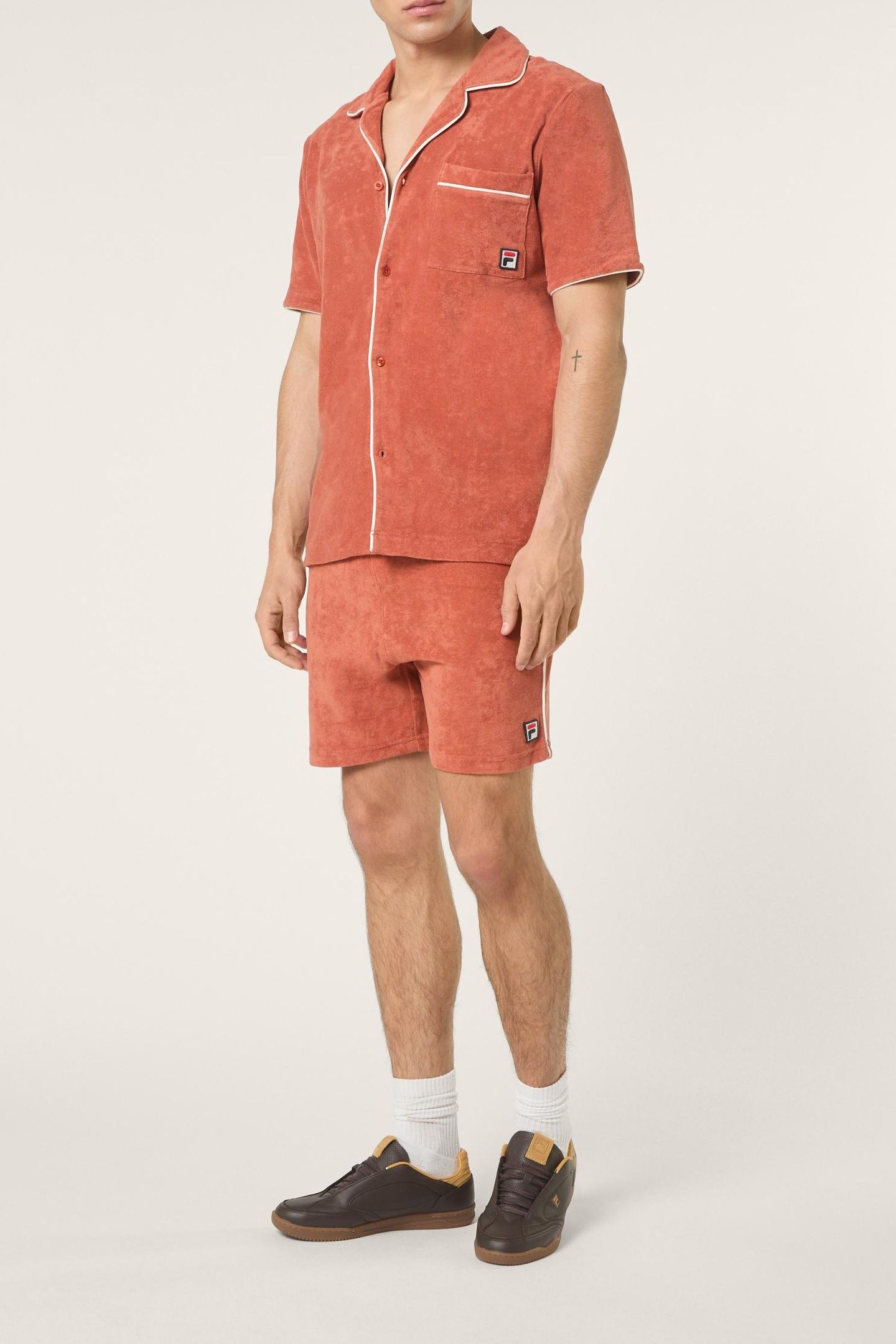 EMPOLI REGULAR TOWELLING SHORTS ETRUSCAN RED 2