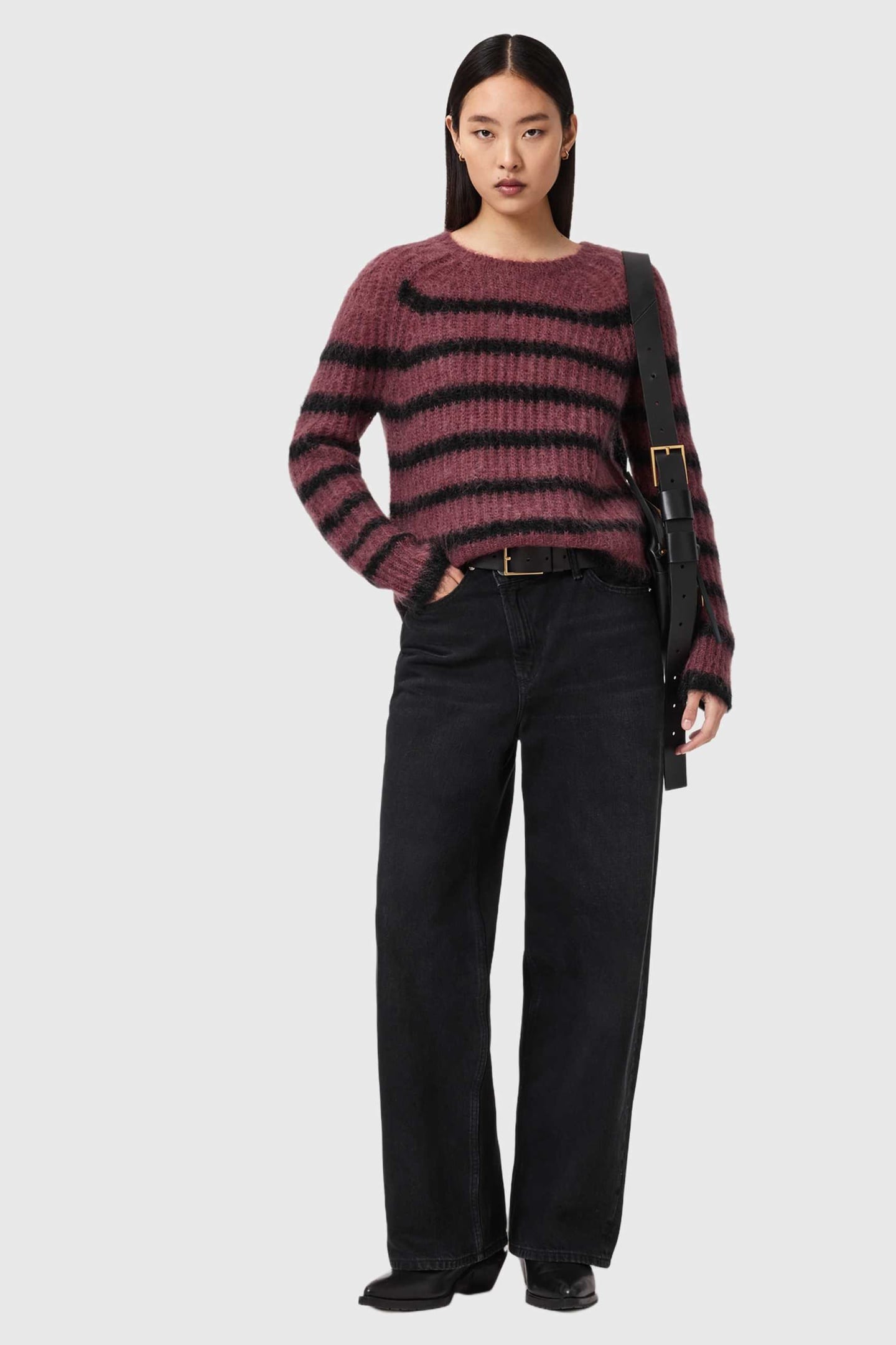 RIGA JUMPER RASPBERRY PINK/BLK 4