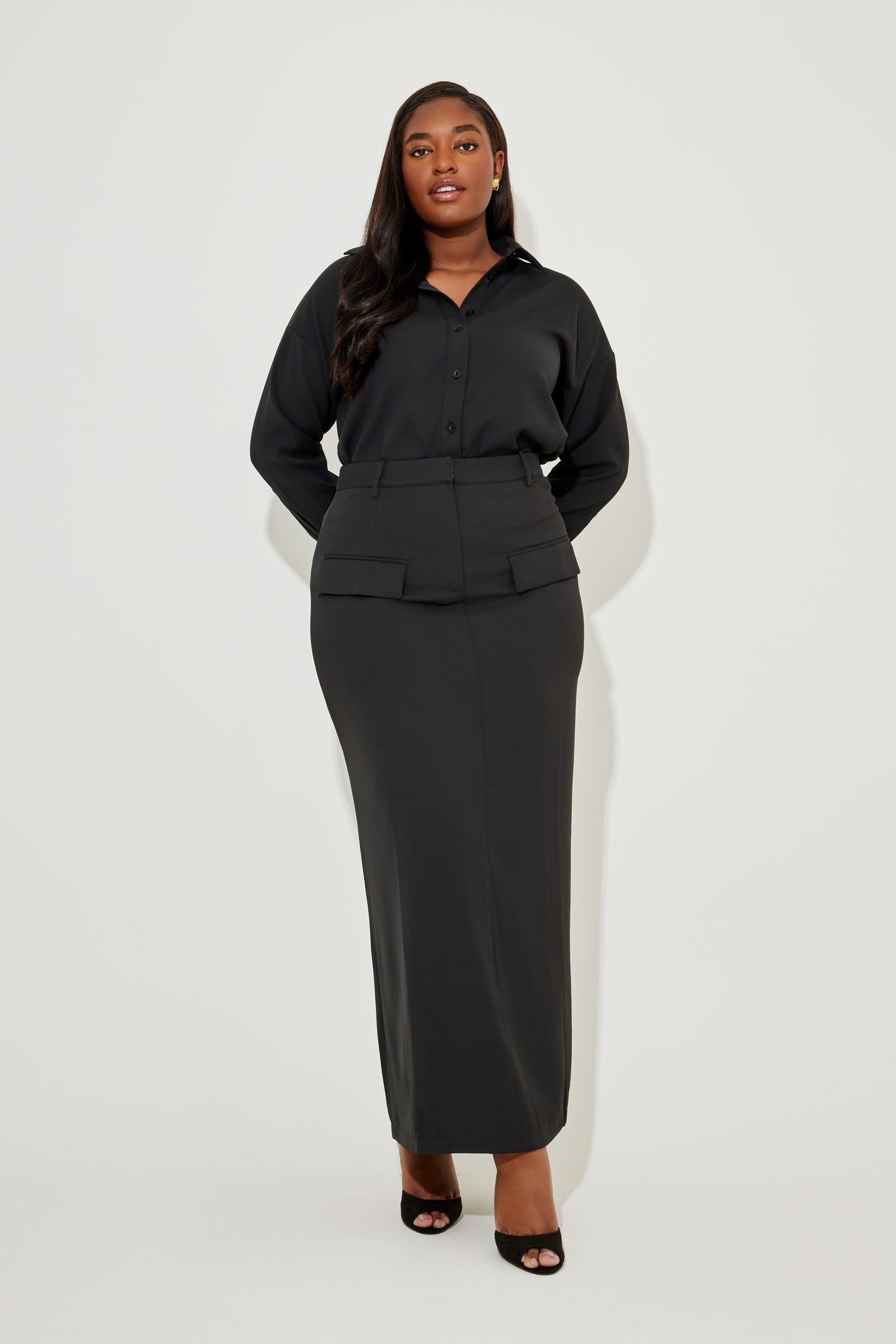 MAXI SKIRT BLACK 1