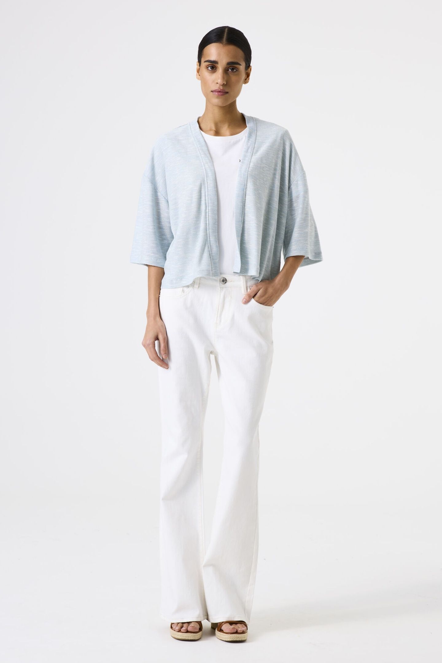 LADIES CARDIGAN BLUE WAVE 2