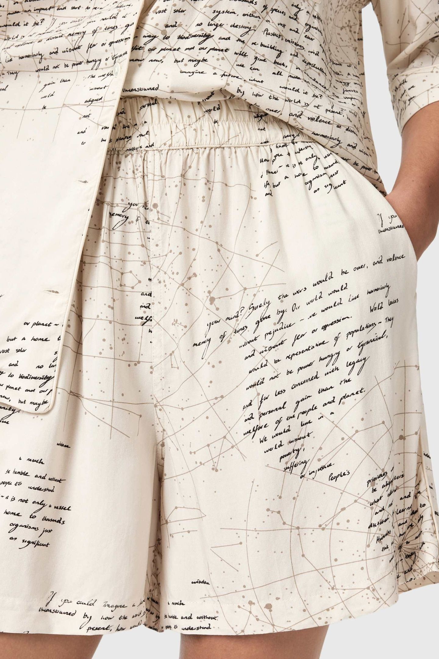 CLEM PJ SET SCRIPT OFF WHITE 9