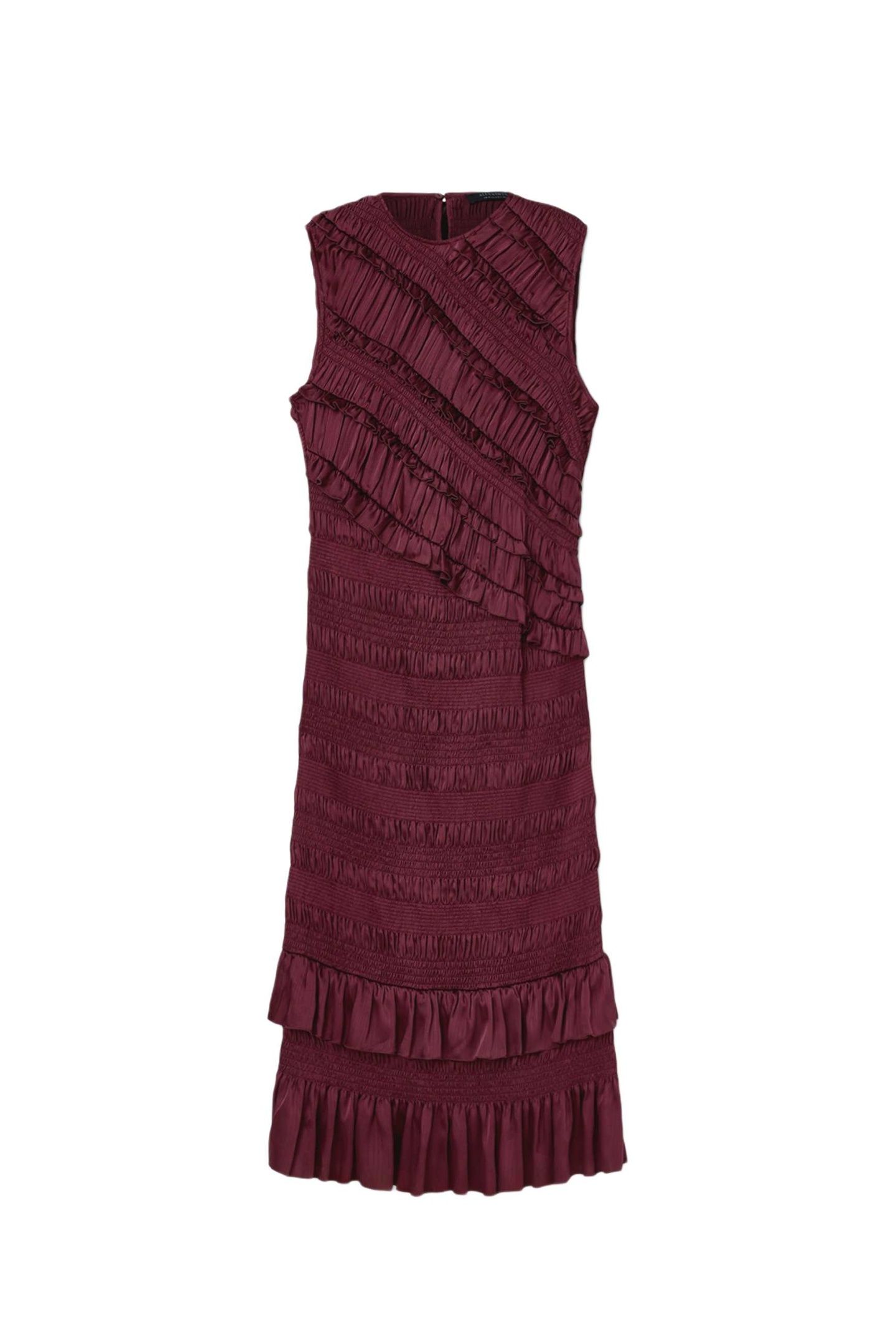 NYLA DRESS TAWNY PORT RED 5