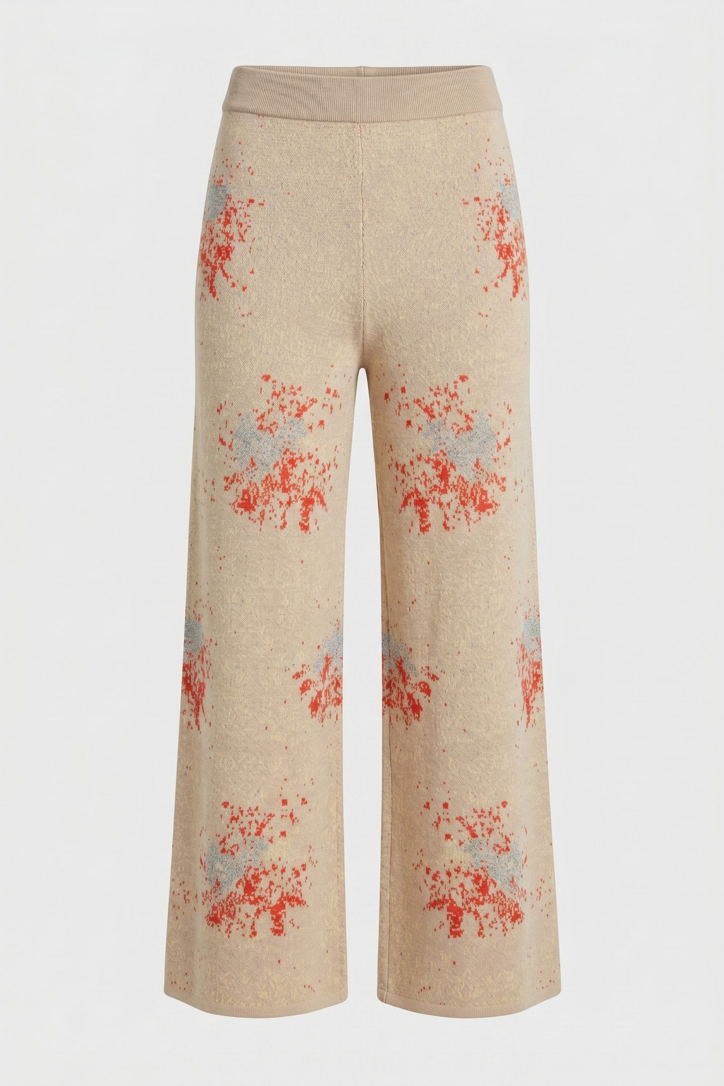 KNITTED JAQUARD PANTS CAFFEE LATTE 4