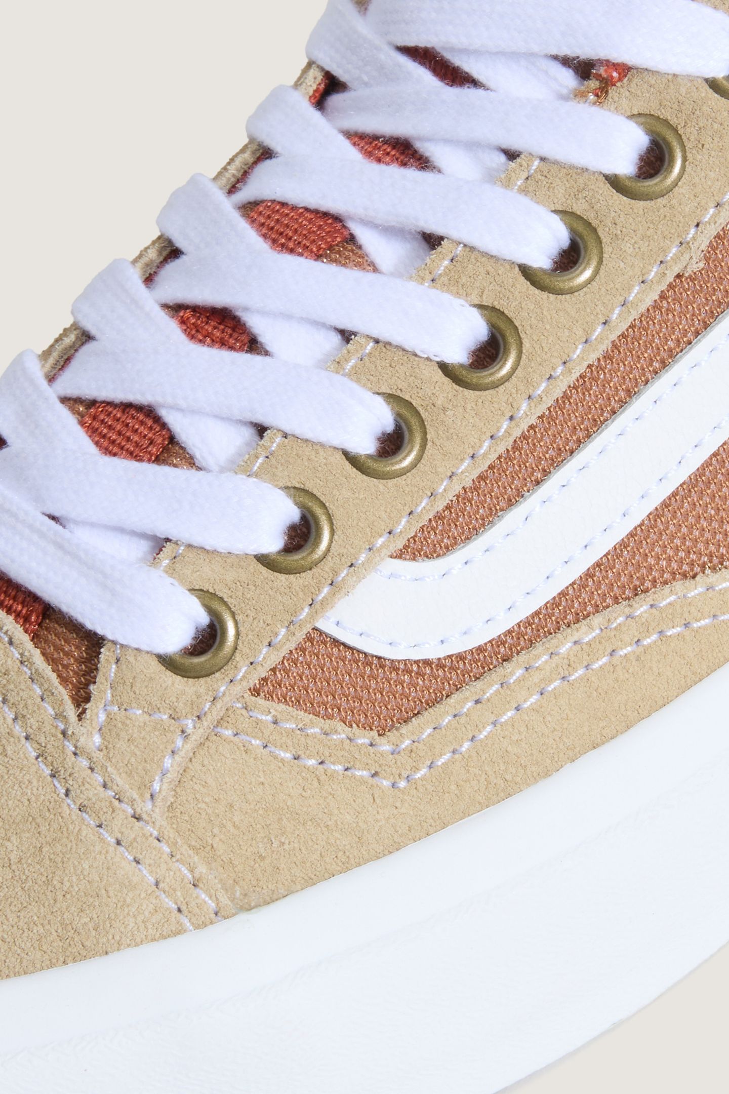UNISEX SKATE OLD SKOOL 36 + KHAKI/BURNT ORANGE 6