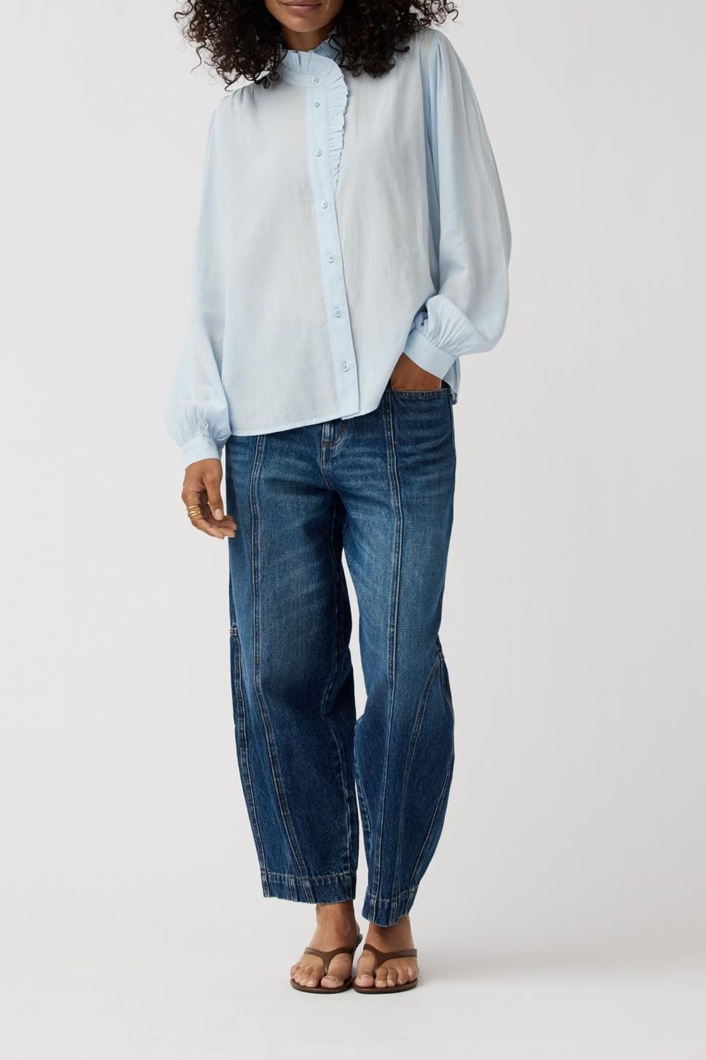 BLOUSE LUX FADED BLUE 2
