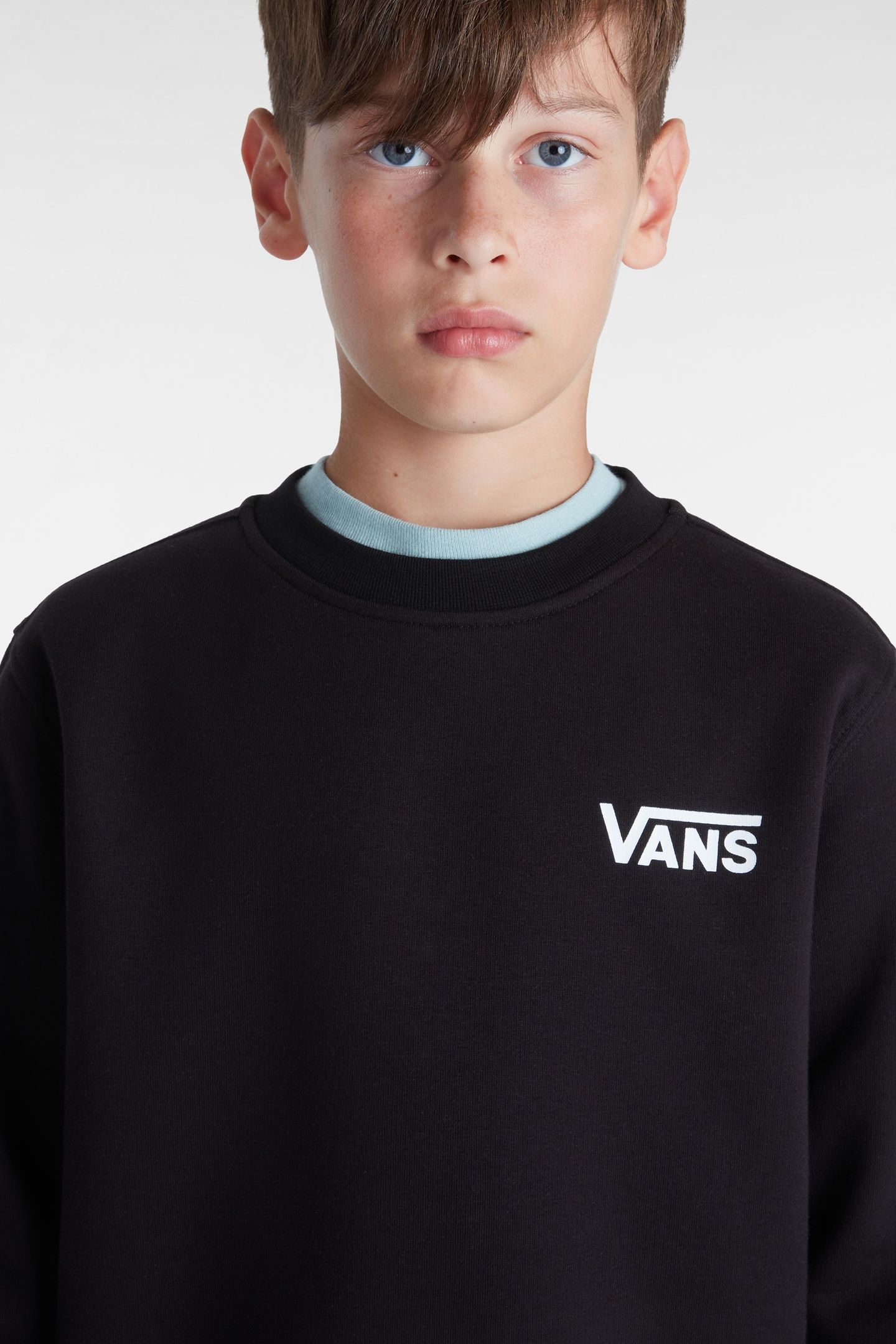 BOYS EXPOSITION CHECK II CREW BLACK 9