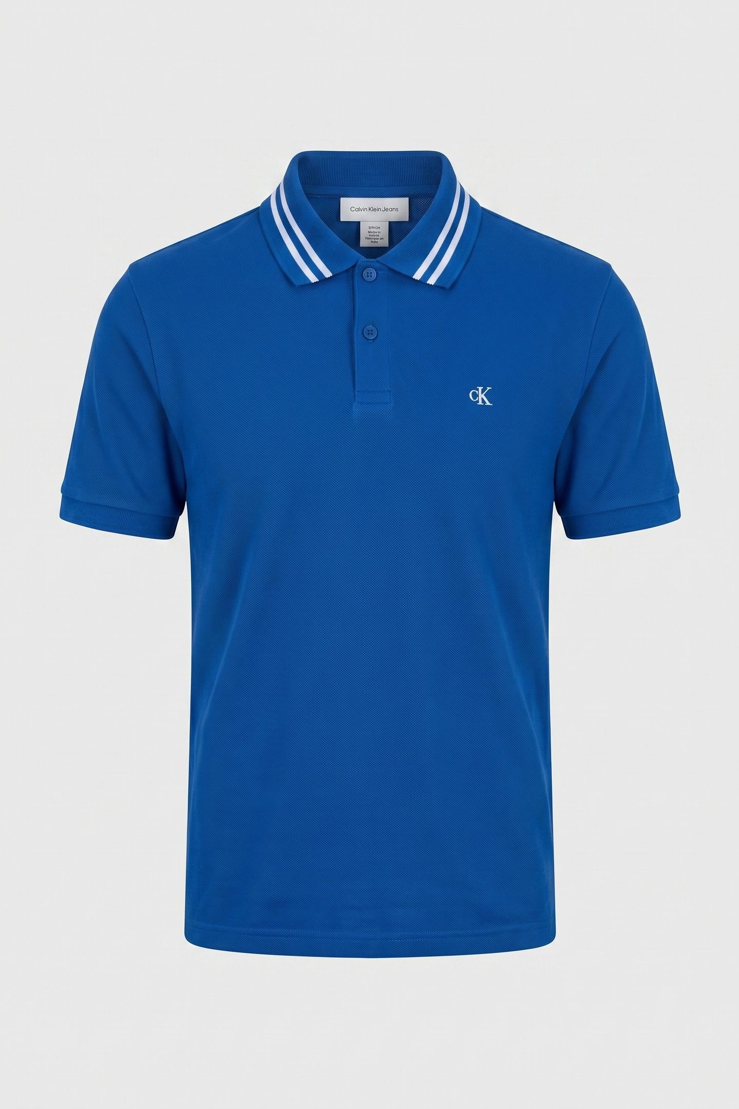 SS MONOGRAM PIQUE POLO CHASE BLUE 3