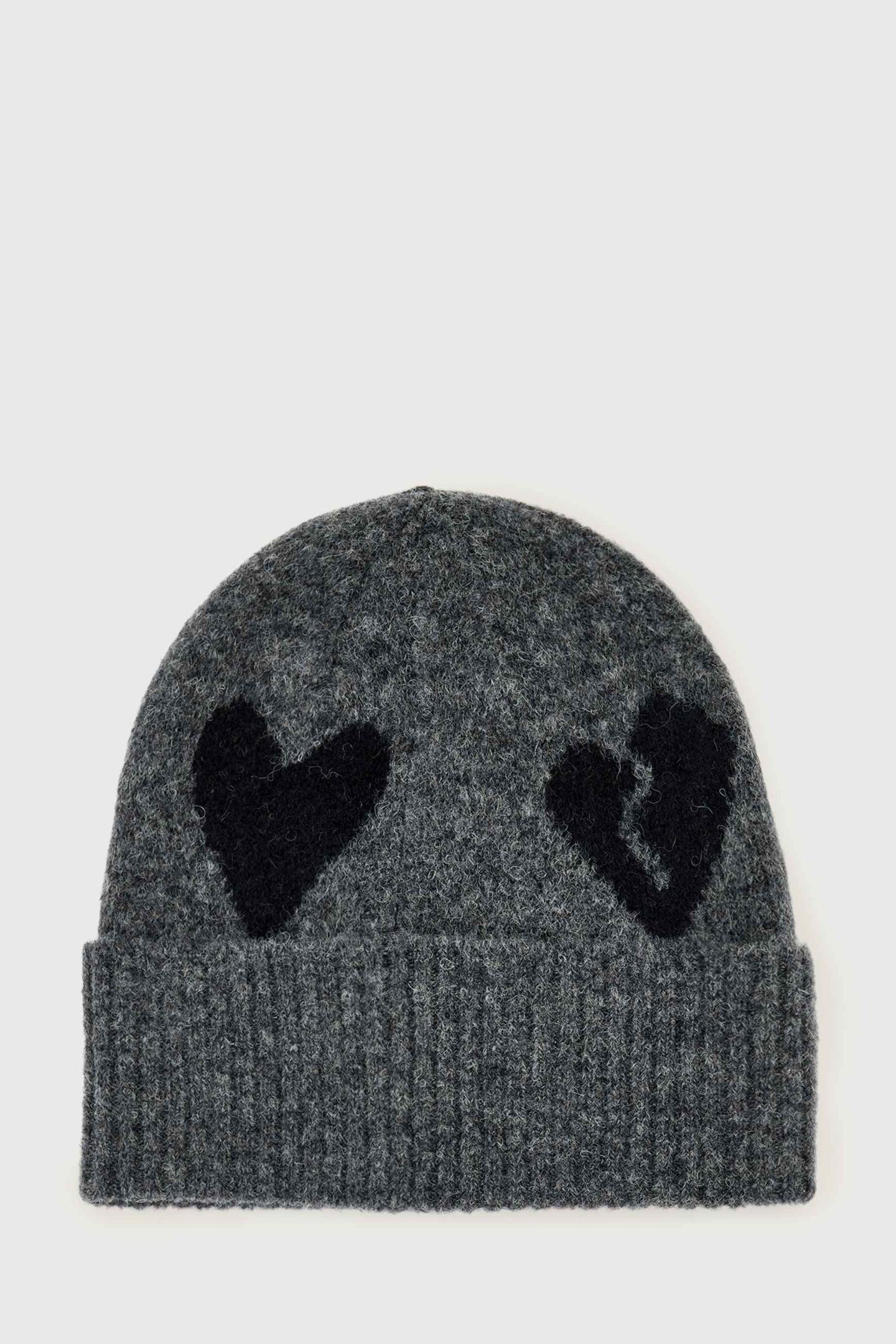 AMORE BEANIE CHARCOAL GREY 1