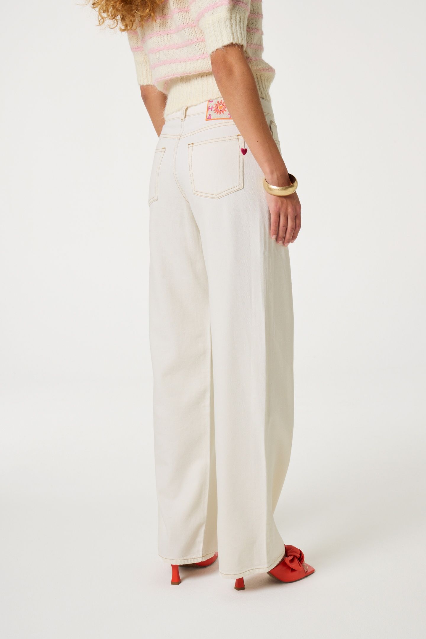 LUCY WIDE LEG JEANS WARM WHITE 3