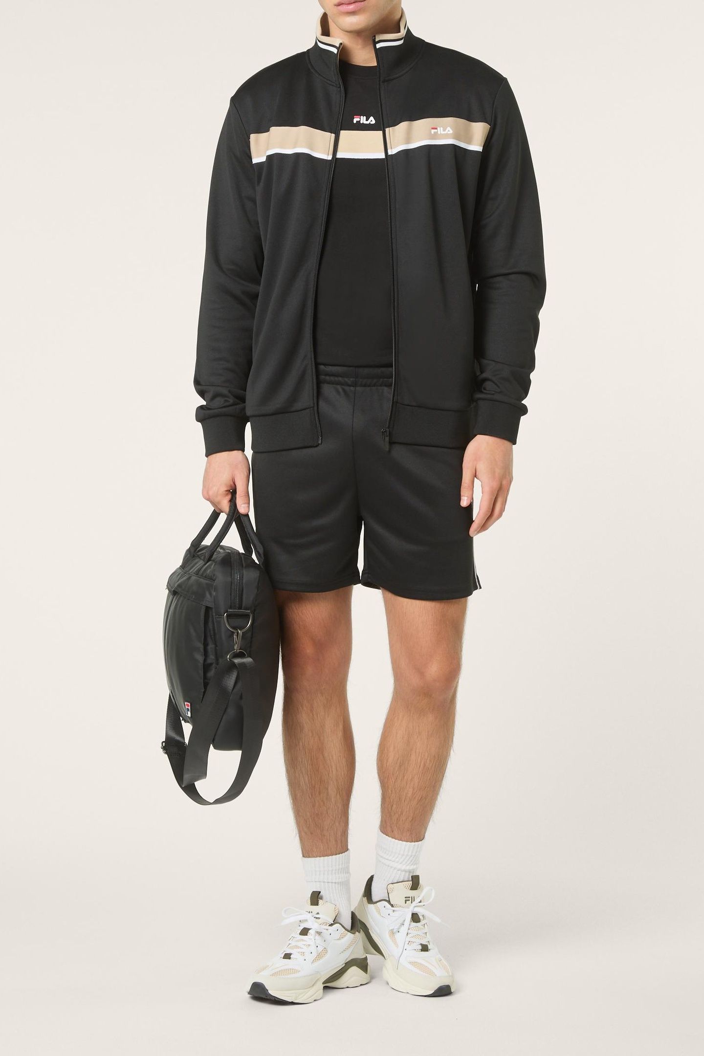 SAGANO REGULAR TRACK SHORTS BLACK 2