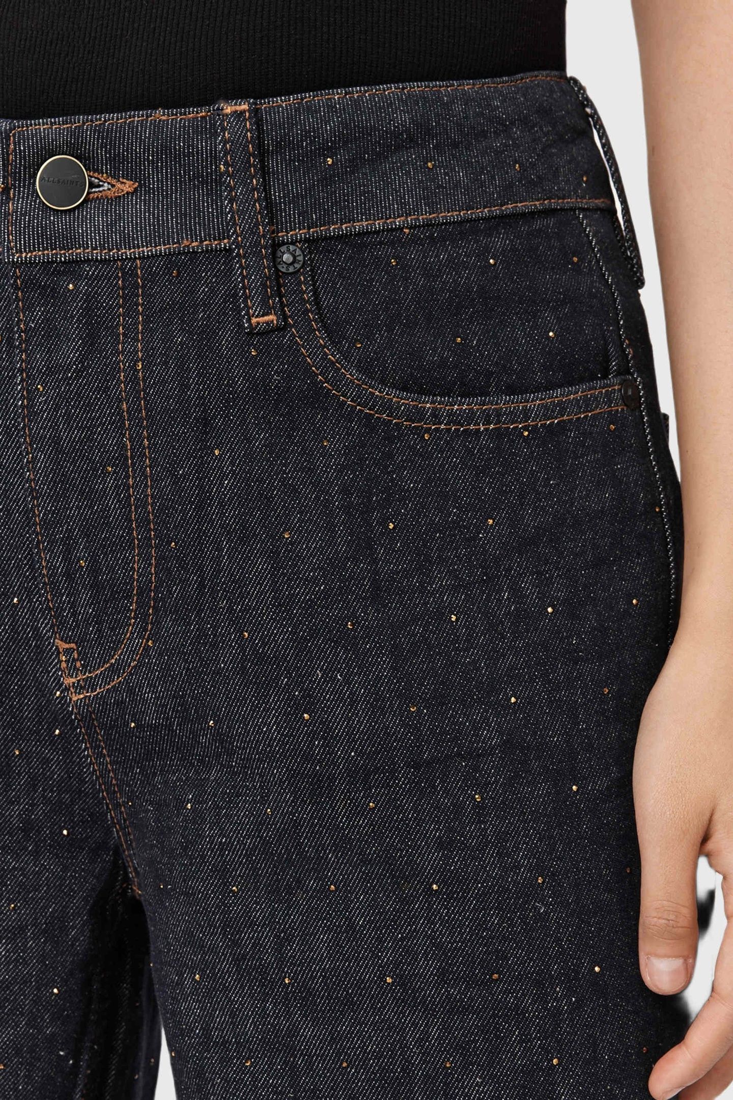 EMBER SPARKLE JEAN RAW INDIGO BLUE 7