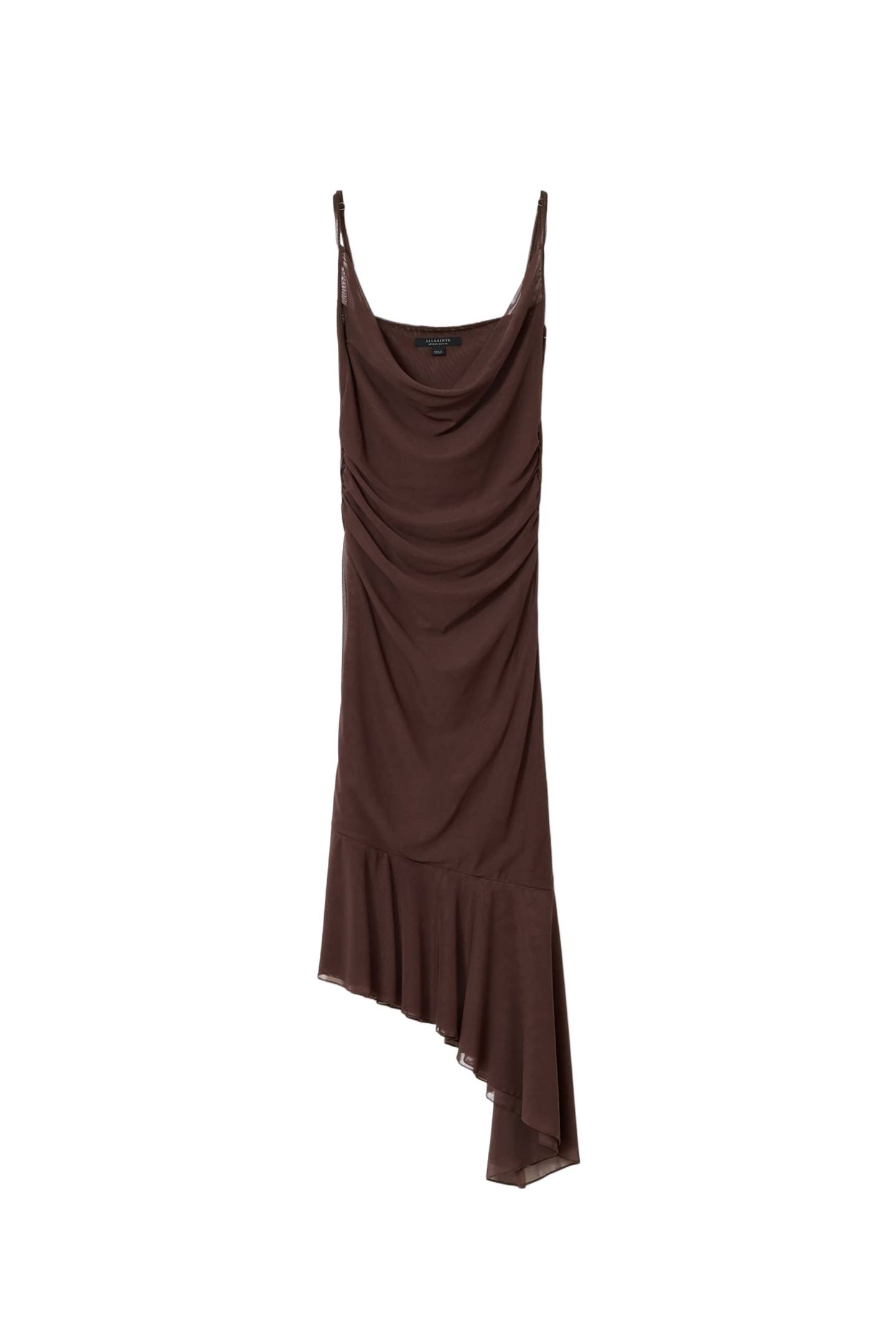 BEA MESH MIDI DRESS BITTER BROWN 4