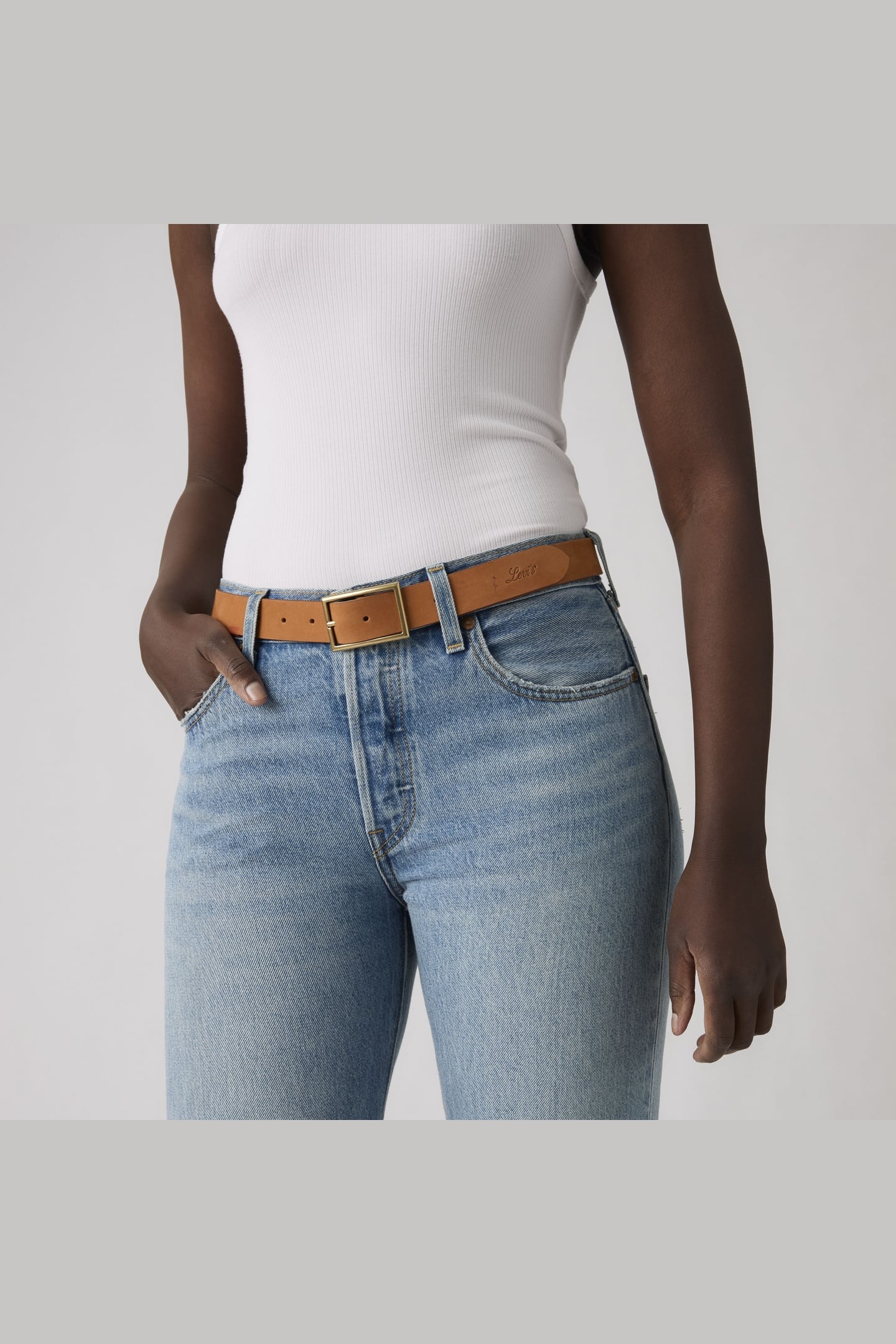 RECTANGLE BUCKLE BELT 3