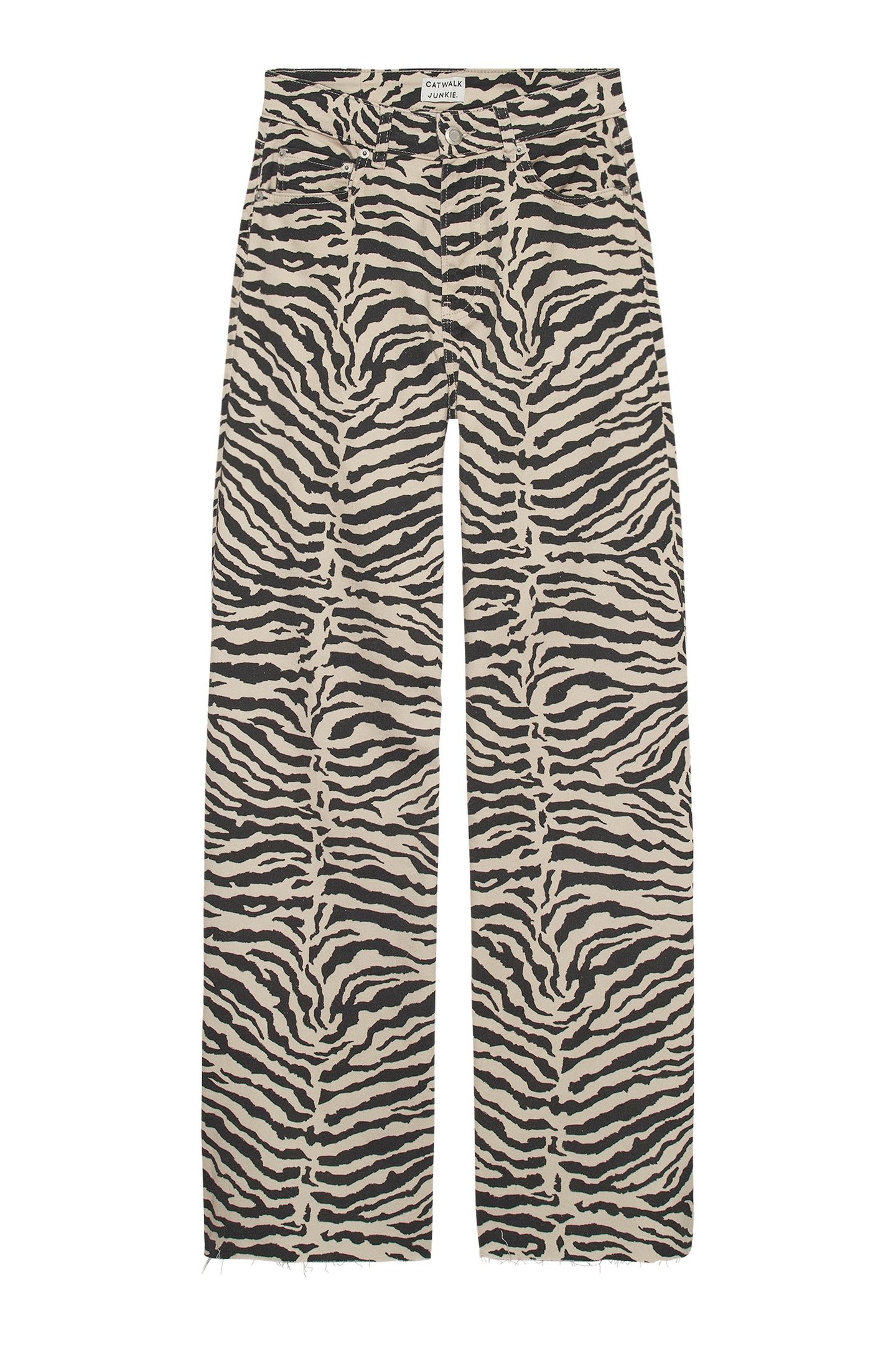 LOOSE FIT ZEBRA JEANS SAND 4