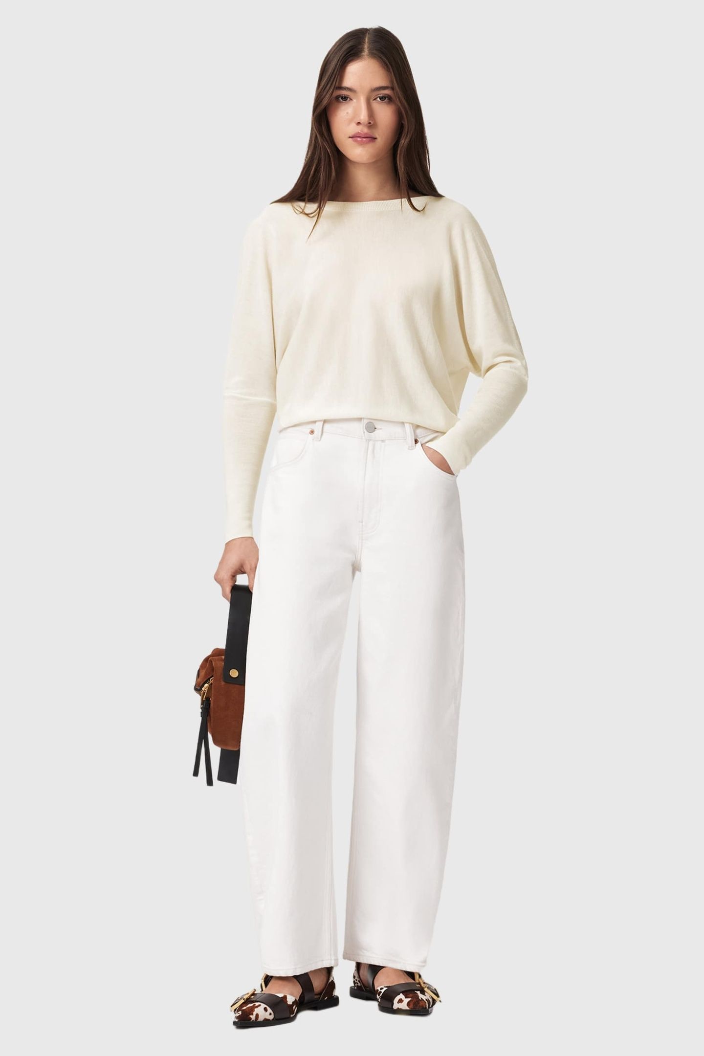 JULIEANA WRAP JUMPER CHALK WHITE 1